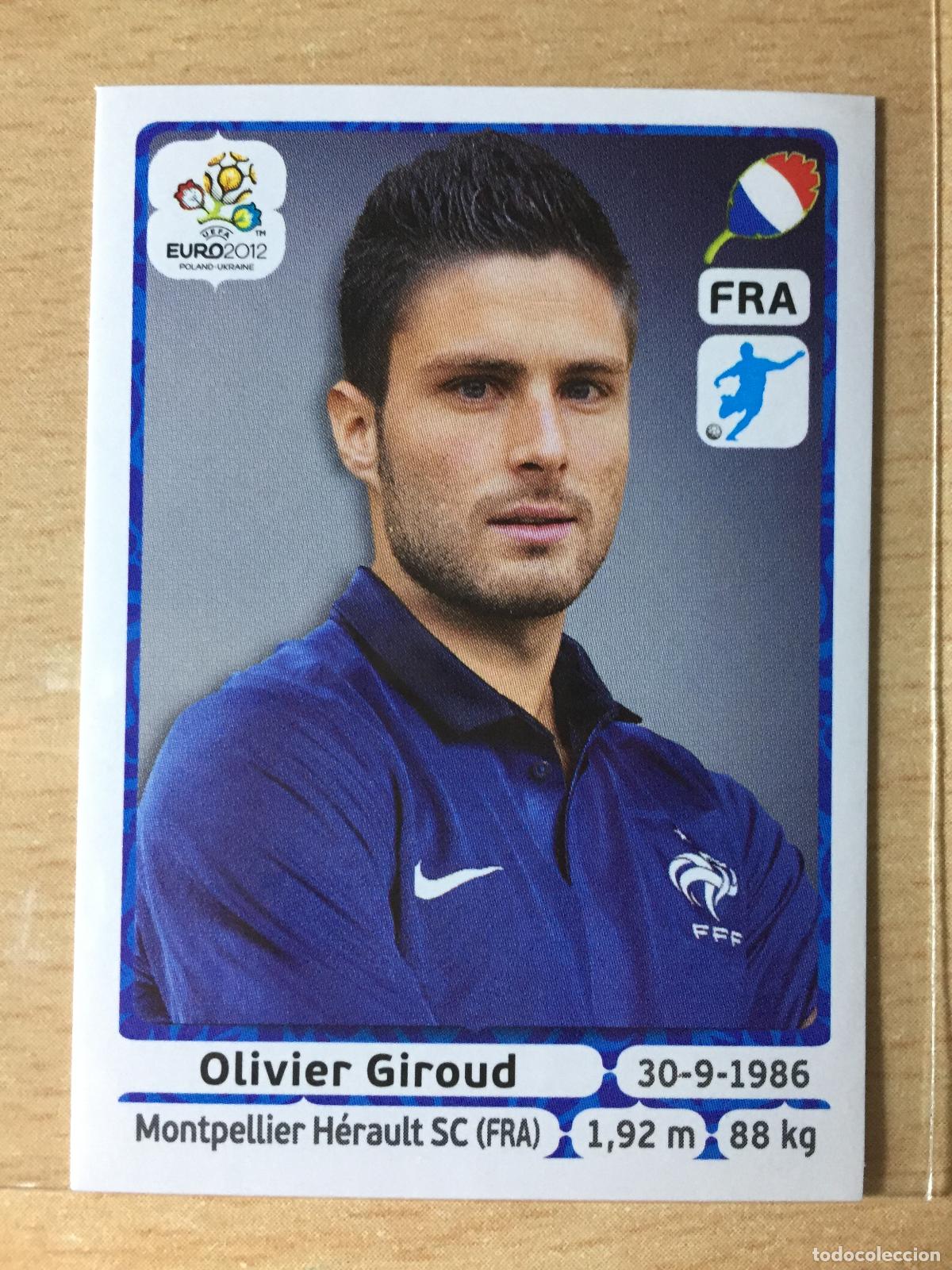 Cartes &agrave; collectionner de Football: 2012 - 477 OLIVIER GIROUD - FRANCIA - UEFA EURO 2012 - PANINI