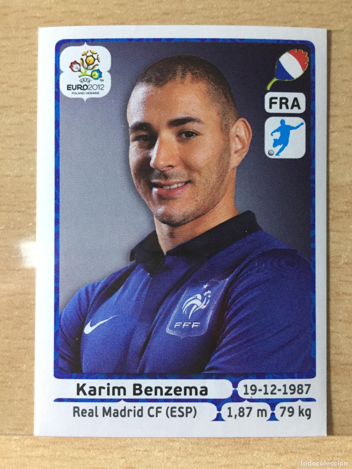 Football Stickers: 2012 - 480 KARIM BENZEMA - FRANCIA - UEFA EURO 2012 - PANINI