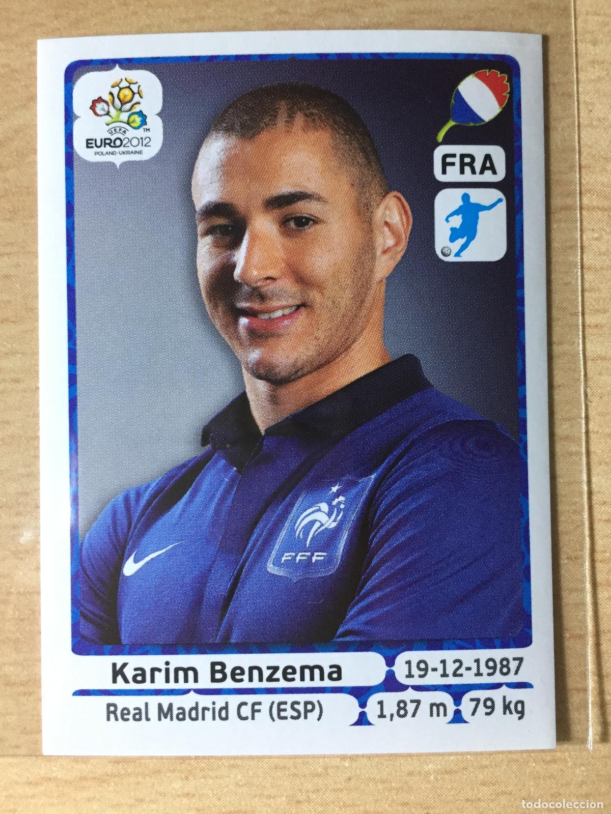 Football Stickers: 2012 - 480 KARIM BENZEMA - FRANCIA - UEFA EURO 2012 - PANINI