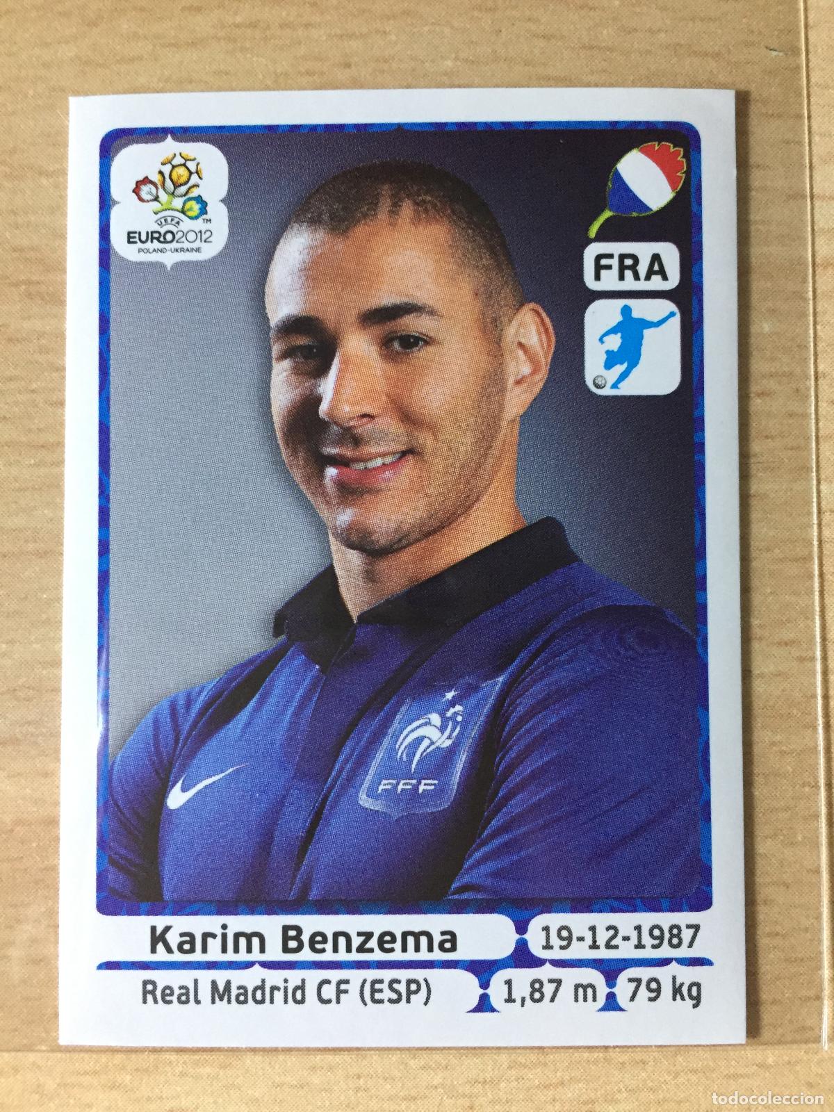 Football Stickers: 2012 - 480 KARIM BENZEMA - FRANCIA - UEFA EURO 2012 - PANINI