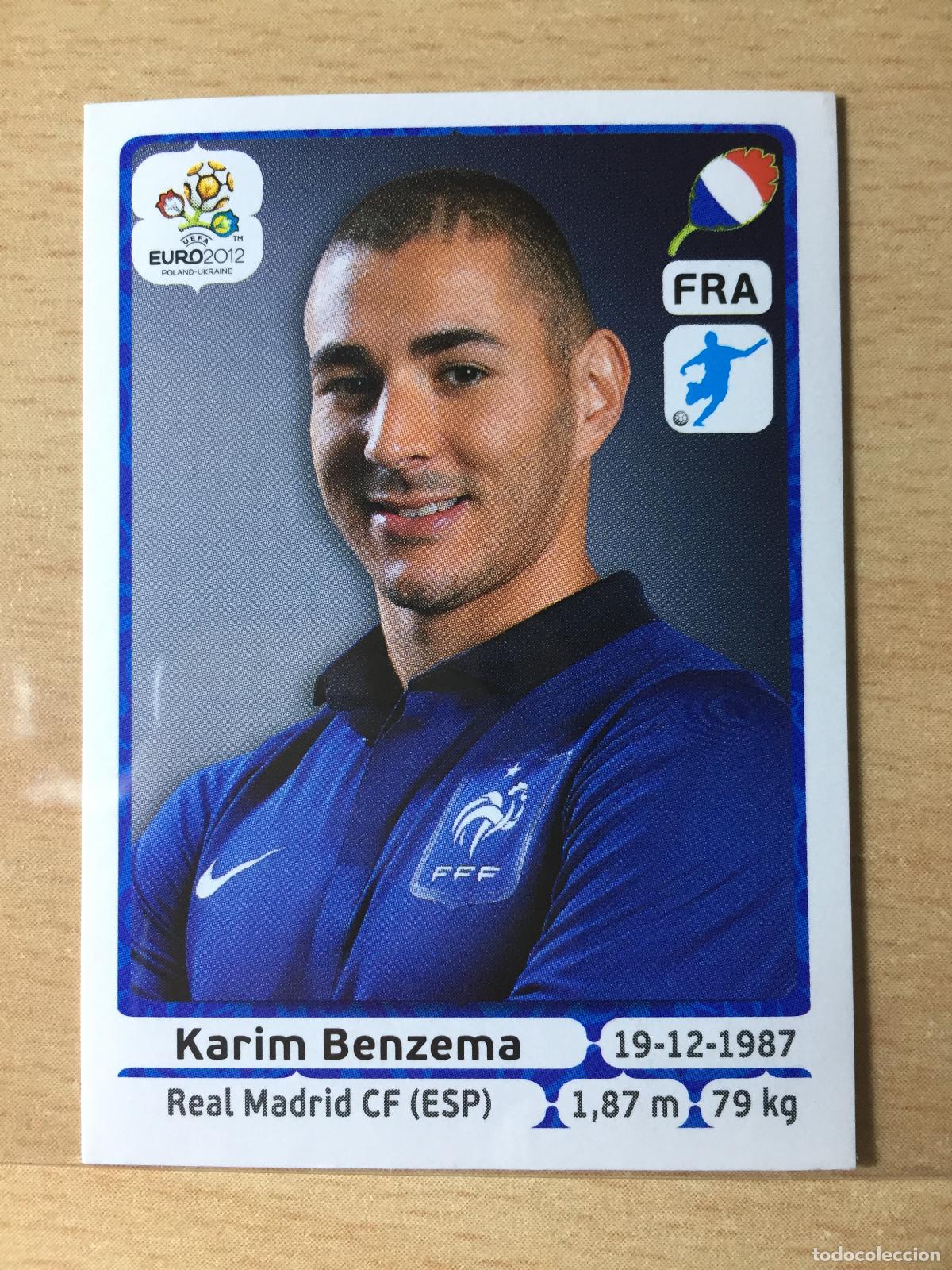 Football Stickers: 2012 - 480 KARIM BENZEMA - FRANCIA - UEFA EURO 2012 - PANINI