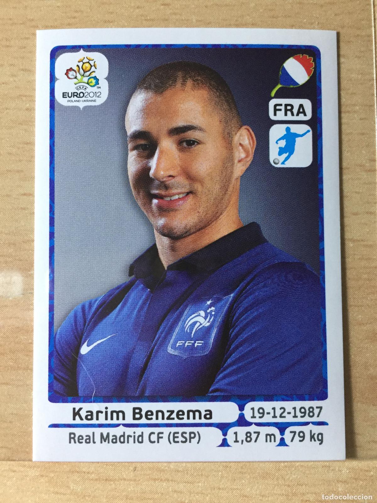 Football Stickers: 2012 - 480 KARIM BENZEMA - FRANCIA - UEFA EURO 2012 - PANINI