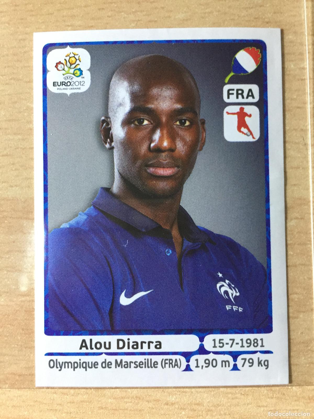 Football Stickers: 2012 - 471 ALOU DIARRA - FRANCIA - UEFA EURO 2012 - PANINI