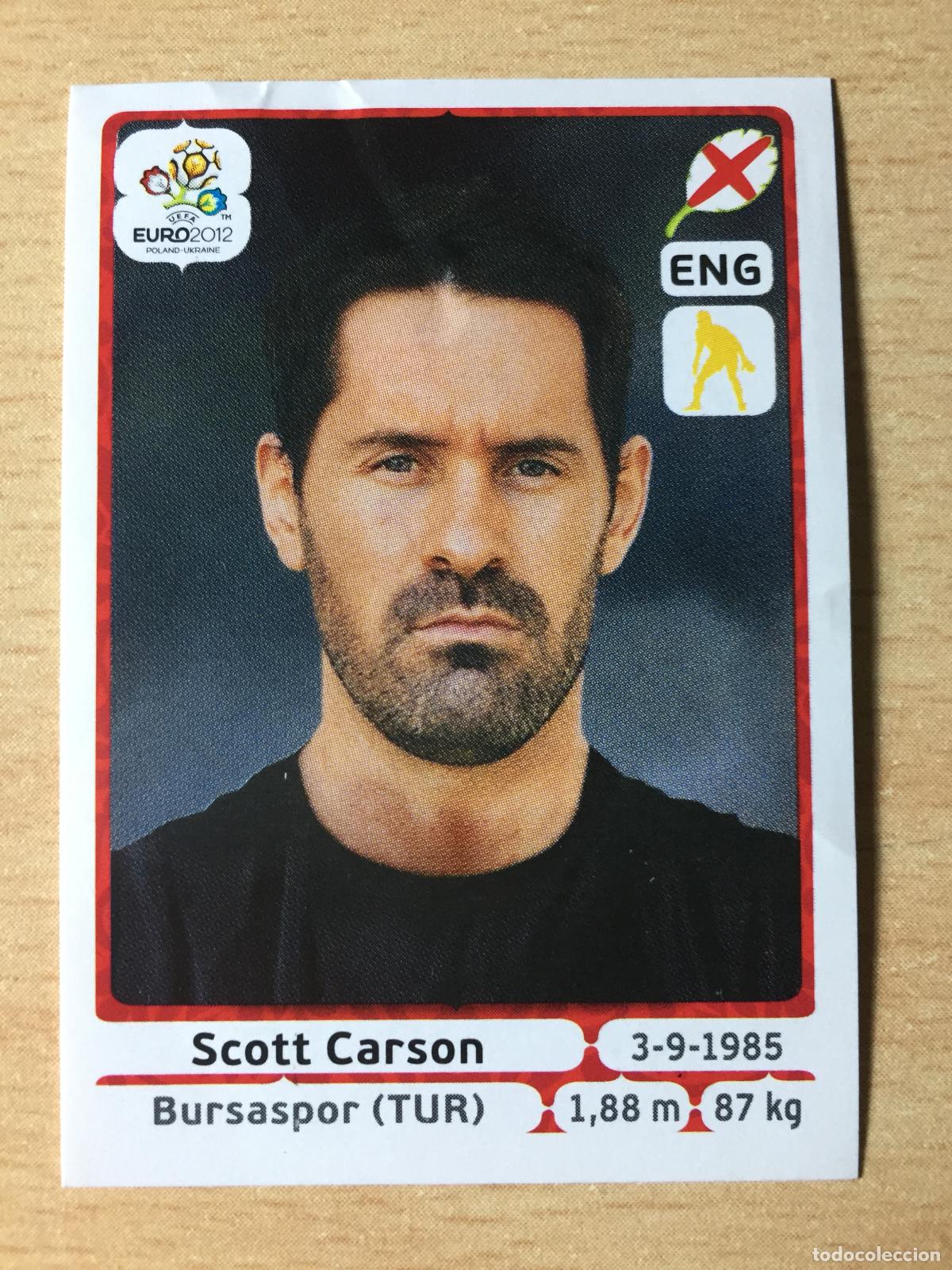Football Stickers: 2012 - 491 SCOTT CARSON - INGLATERRA - UEFA EURO 2012 - PANINI