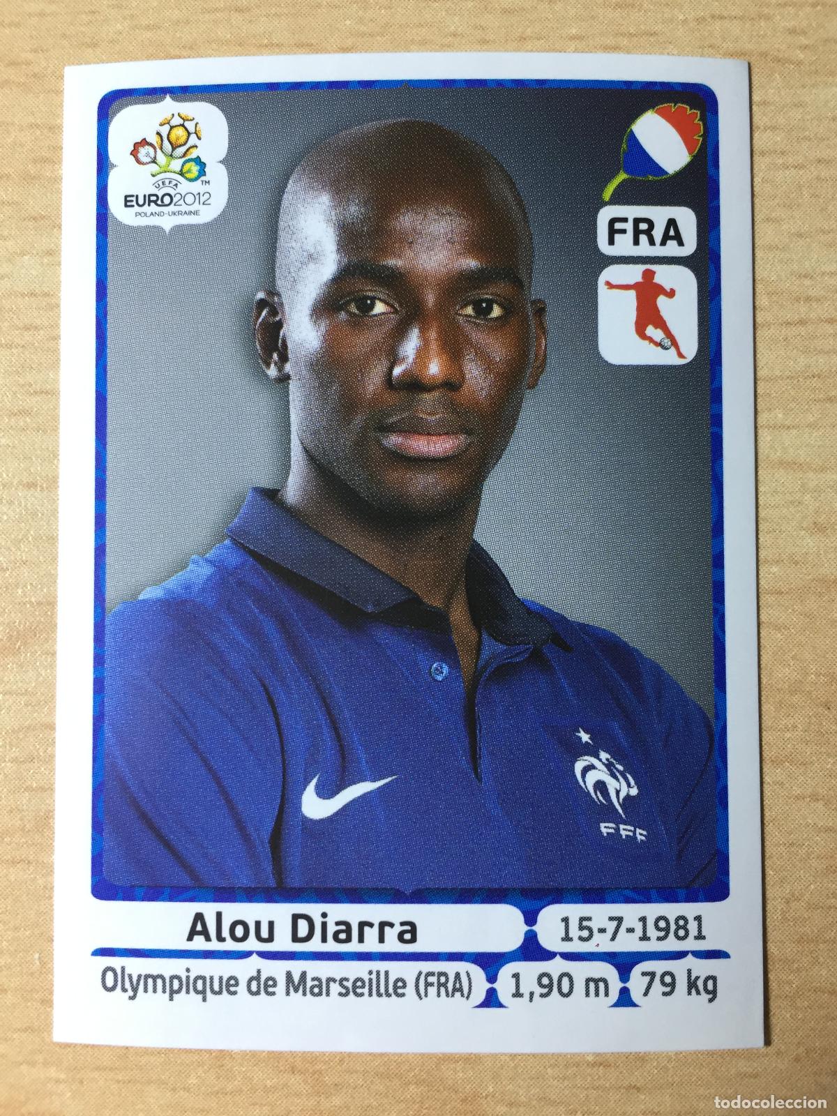 Football Stickers: 2012 - 471 ALOU DIARRA - FRANCIA - UEFA EURO 2012 - PANINI