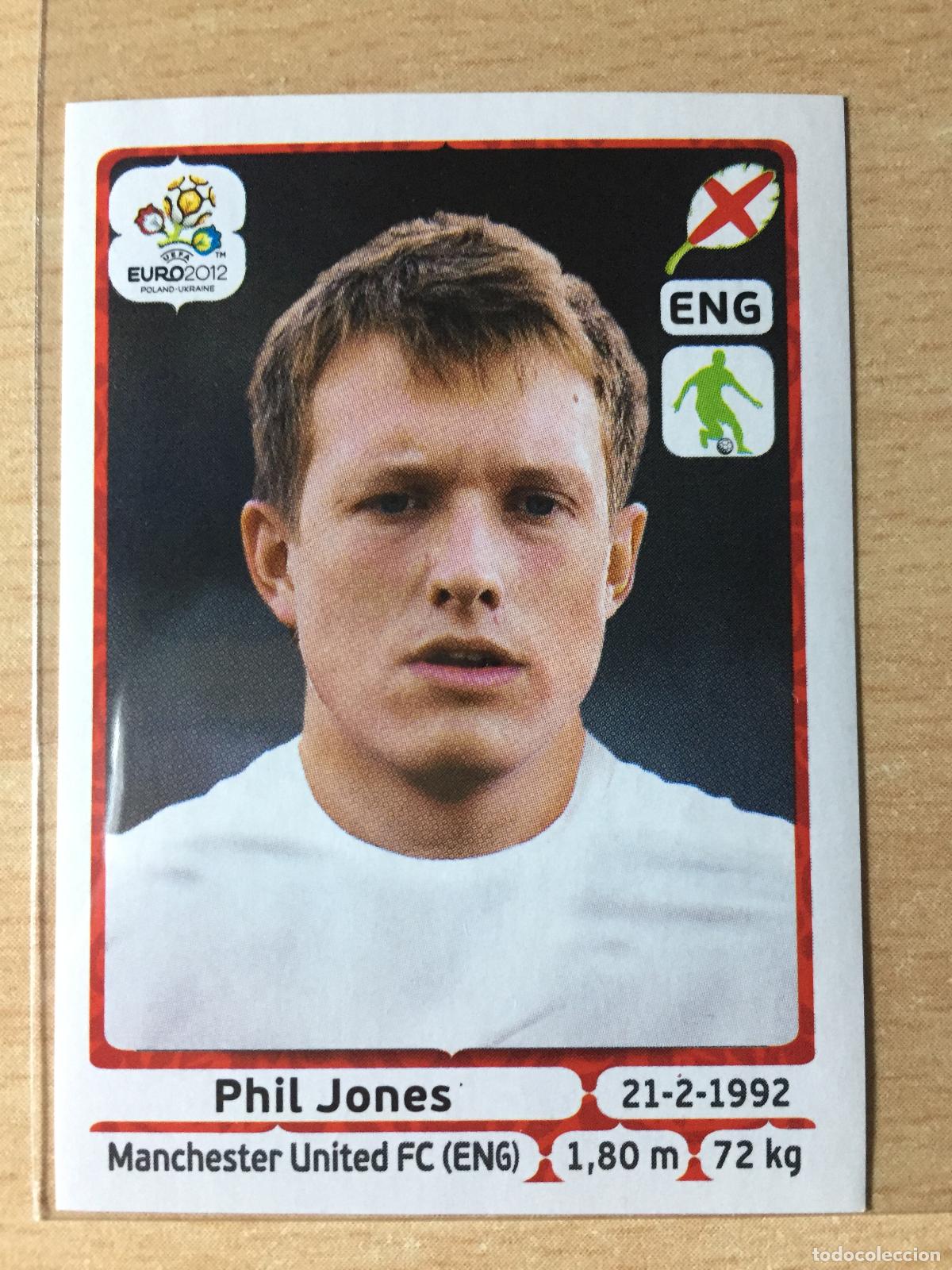 Fu&szlig;ball-Sticker: 2012 - 497 PHIL JONES - INGLATERRA - UEFA EURO 2012 - PANINI