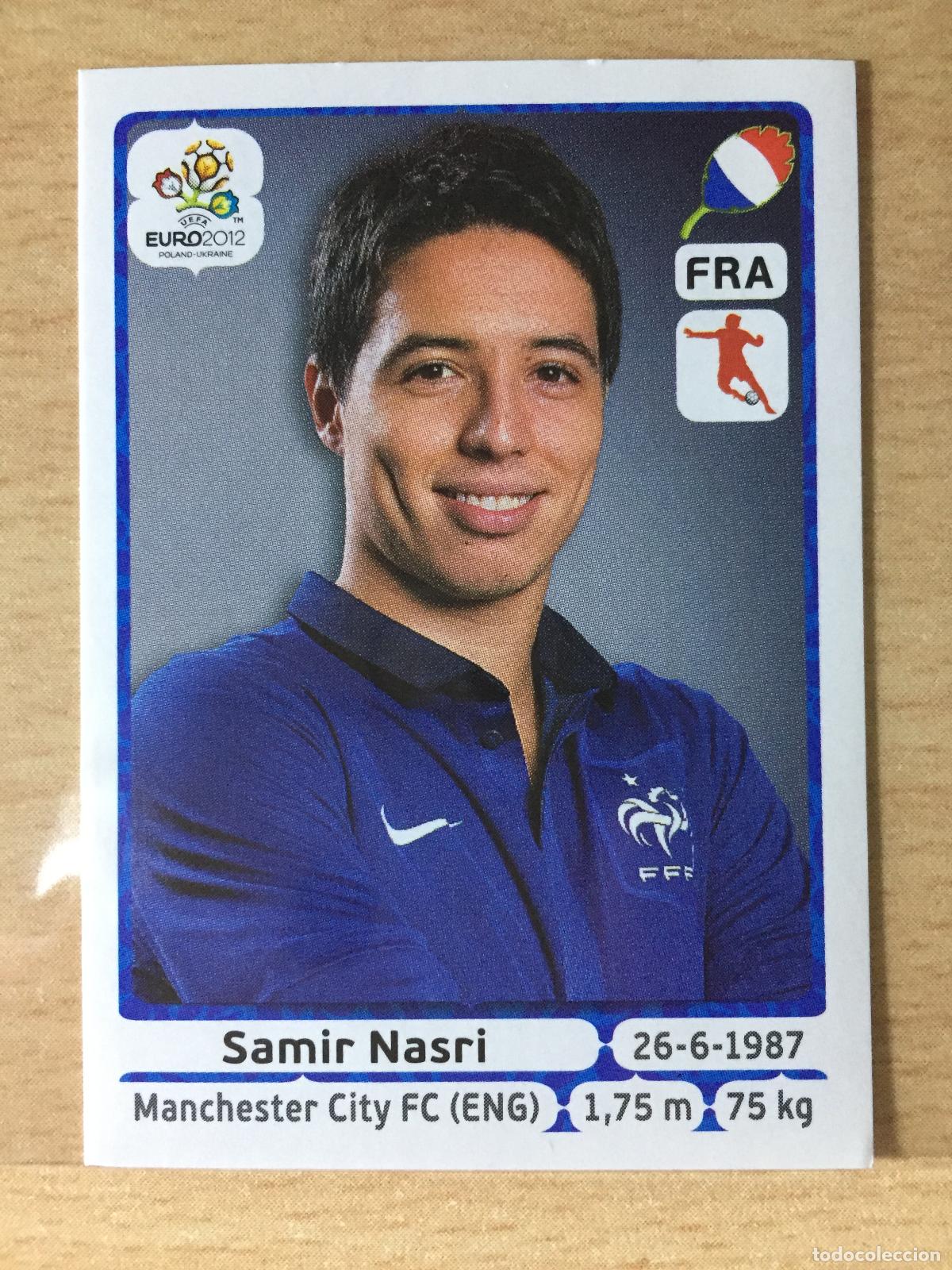 Football Stickers: 2012 - 476 SAMIR NASRI - FRANCIA - UEFA EURO 2012 - PANINI