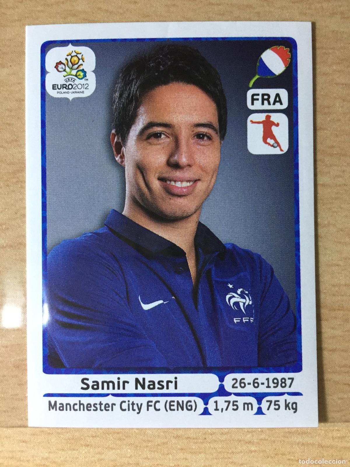 Football Stickers: 2012 - 476 SAMIR NASRI - FRANCIA - UEFA EURO 2012 - PANINI