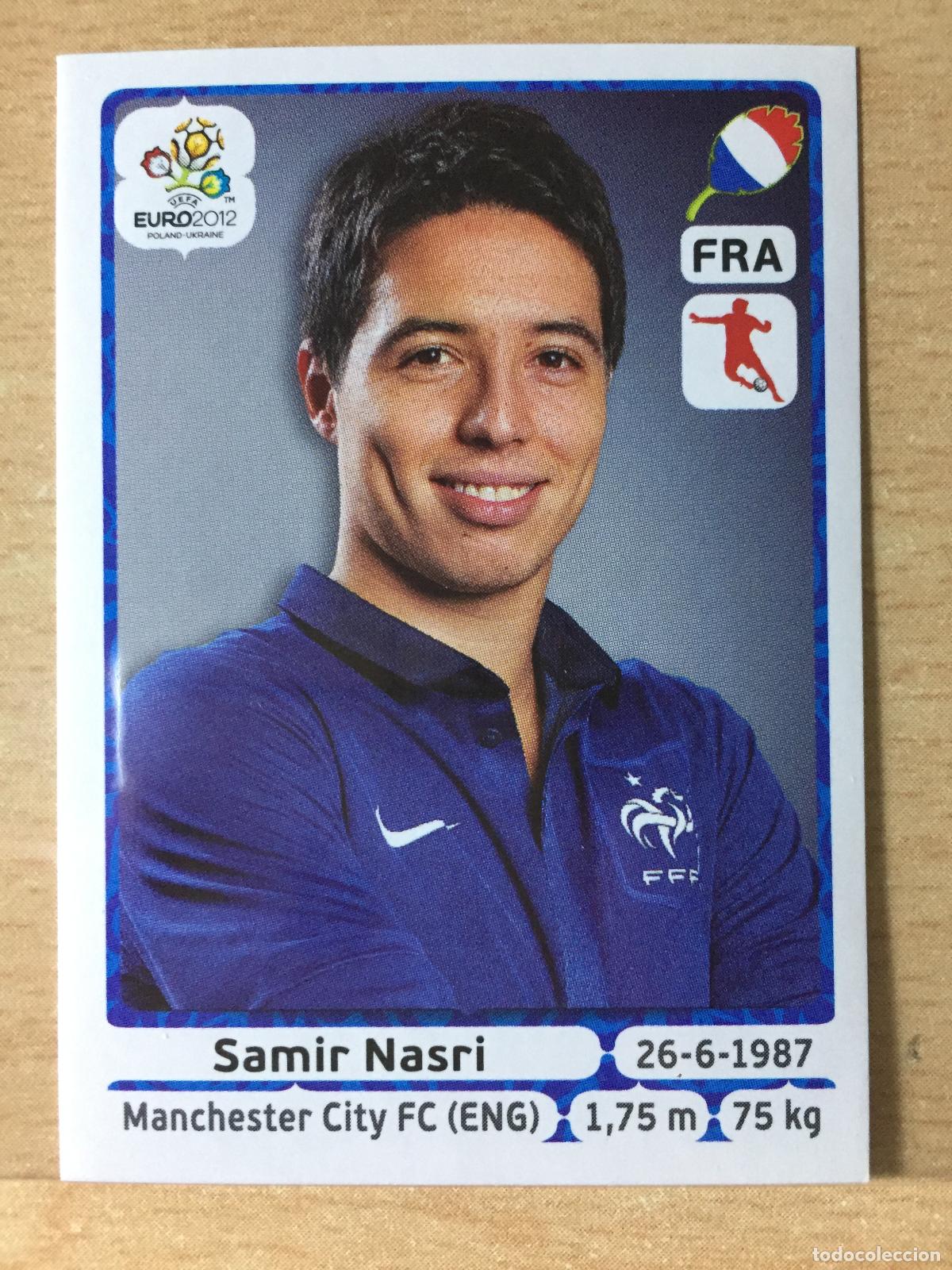 Football Stickers: 2012 - 476 SAMIR NASRI - FRANCIA - UEFA EURO 2012 - PANINI