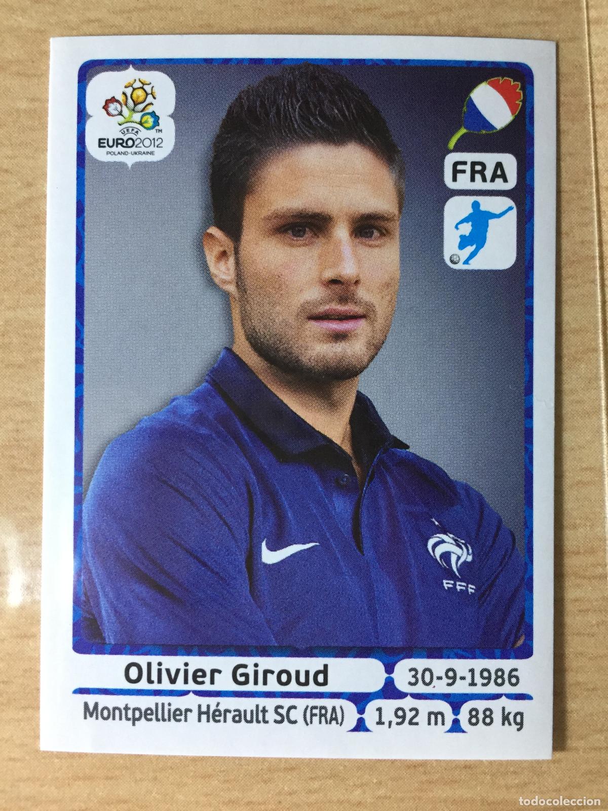 Football Stickers: 2012 - 477 OLIVIER GIROUD - FRANCIA - UEFA EURO 2012 - PANINI