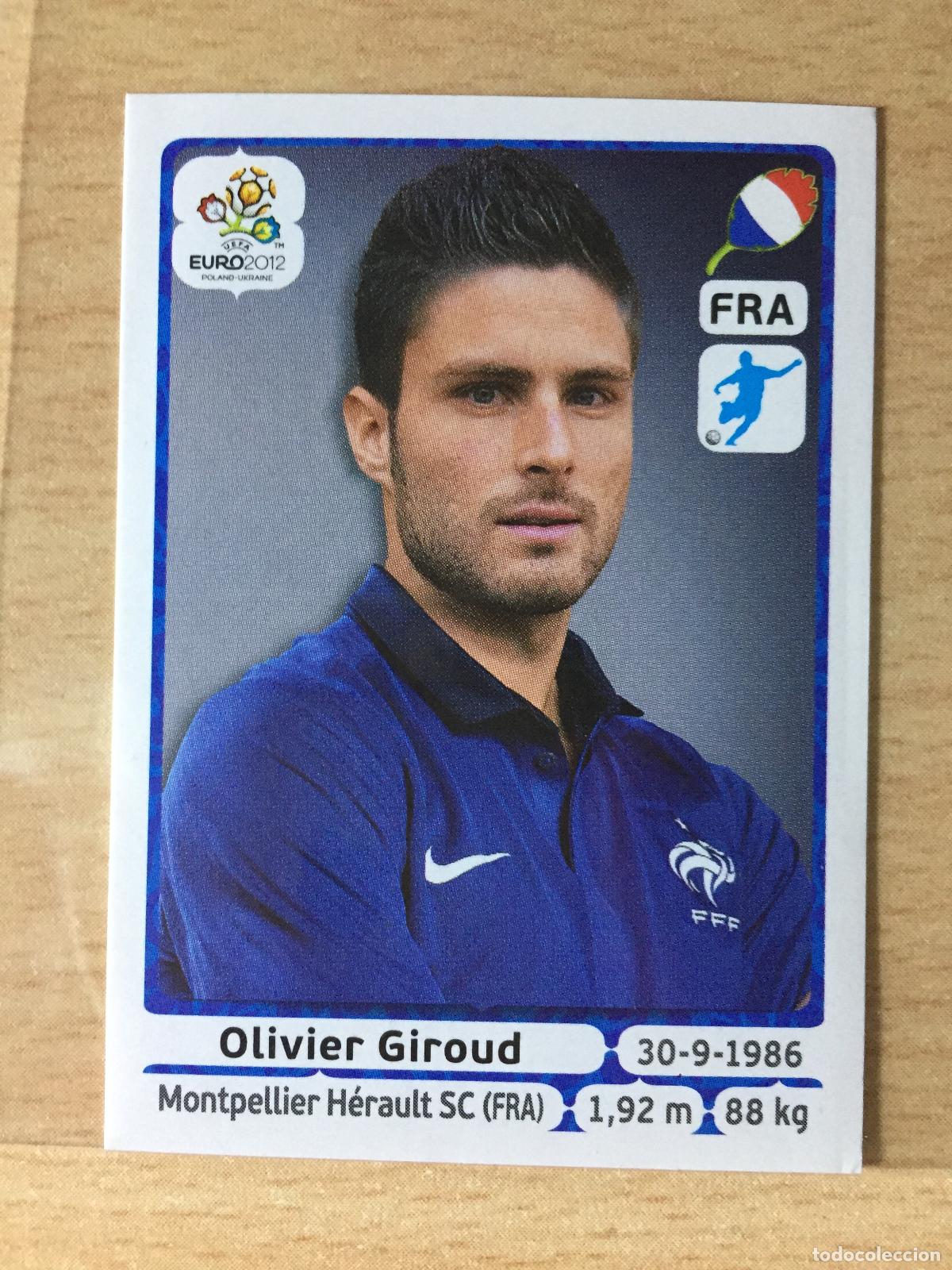 Football Stickers: 2012 - 477 OLIVIER GIROUD - FRANCIA - UEFA EURO 2012 - PANINI