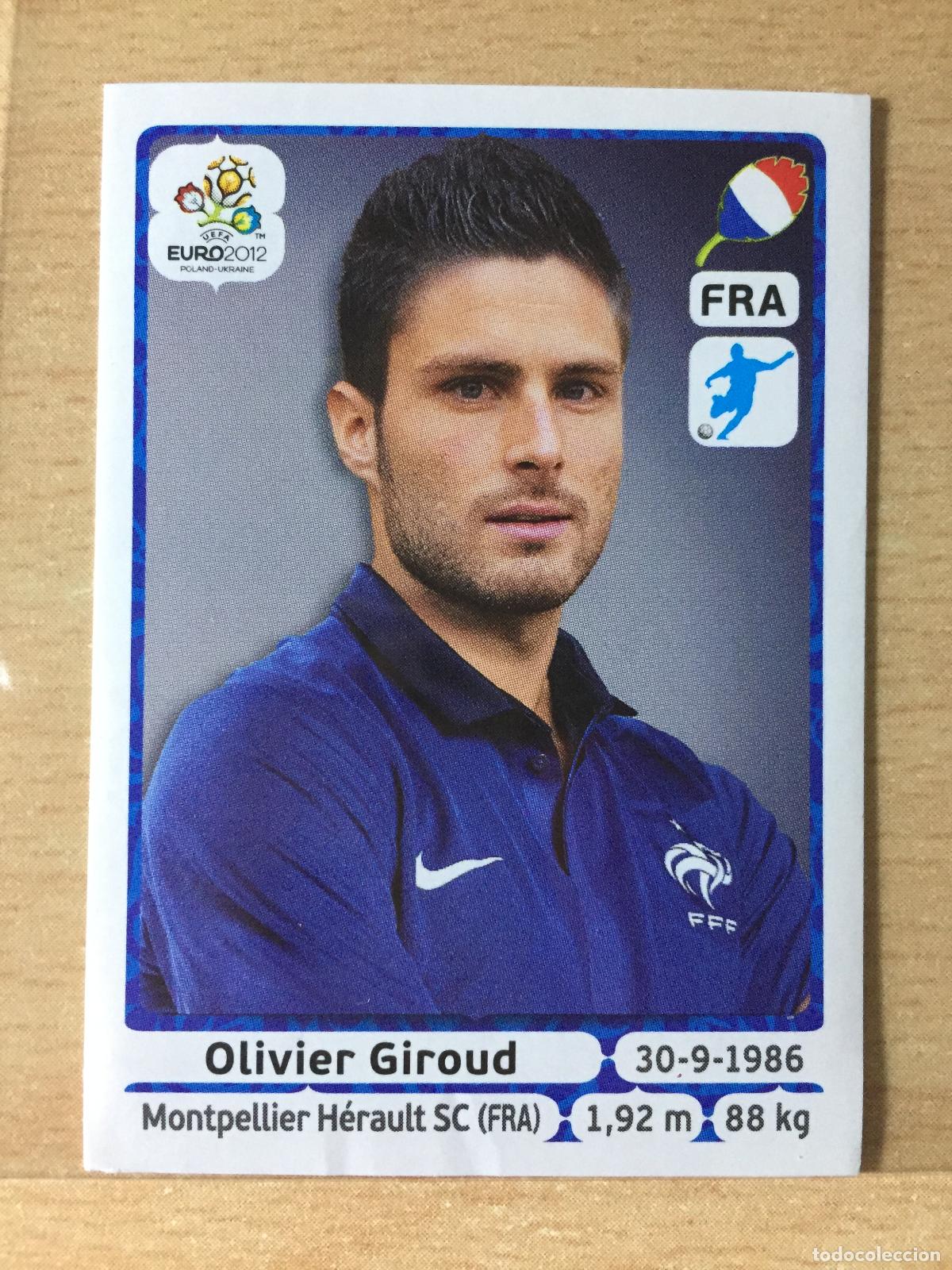 Football Stickers: 2012 - 477 OLIVIER GIROUD - FRANCIA - UEFA EURO 2012 - PANINI