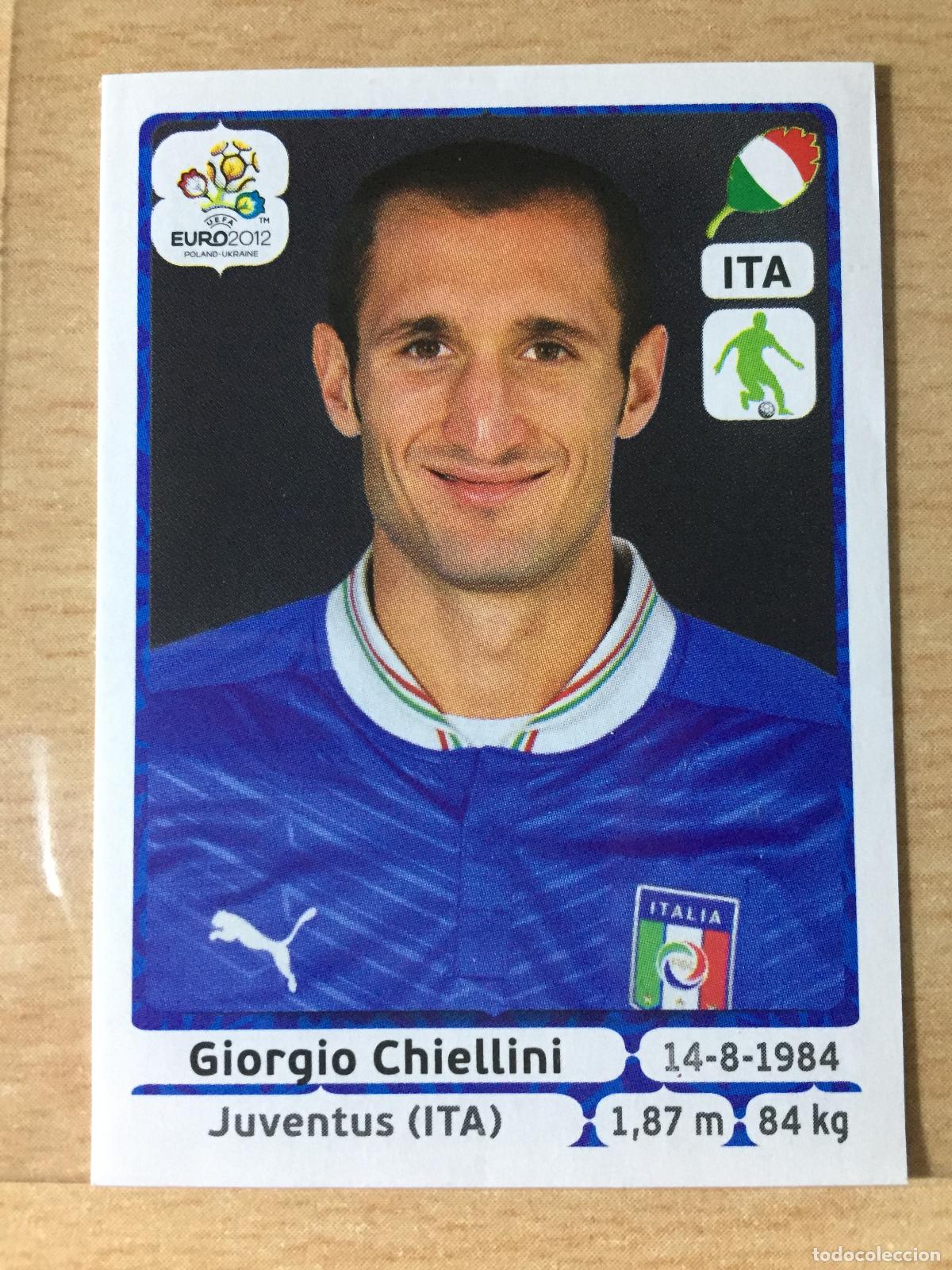 Football Stickers: 2012 - 318 GIORGIO CHIELLINI - ITALIA - UEFA EURO 2012 - PANINI
