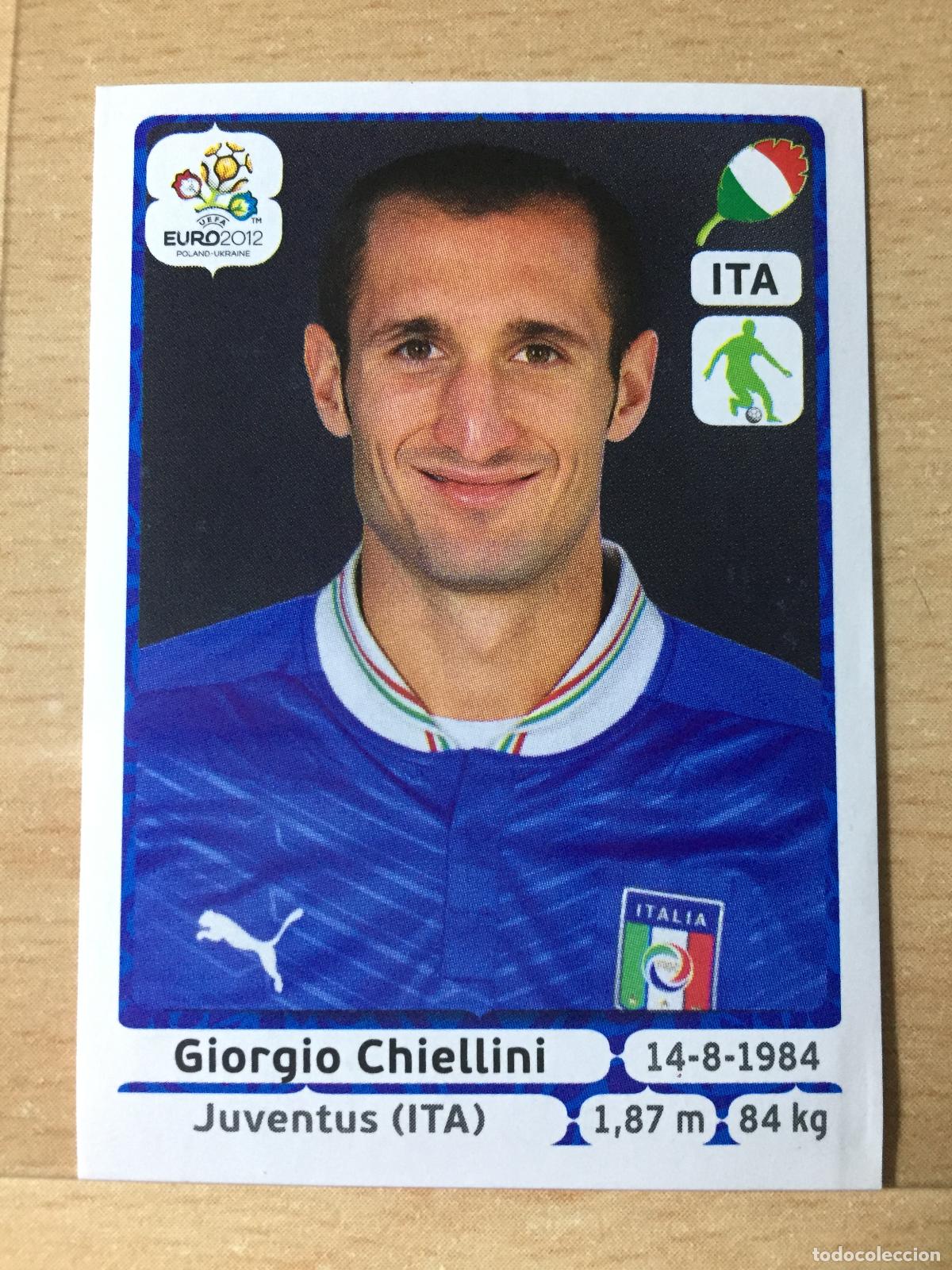 Football Stickers: 2012 - 318 GIORGIO CHIELLINI - ITALIA - UEFA EURO 2012 - PANINI