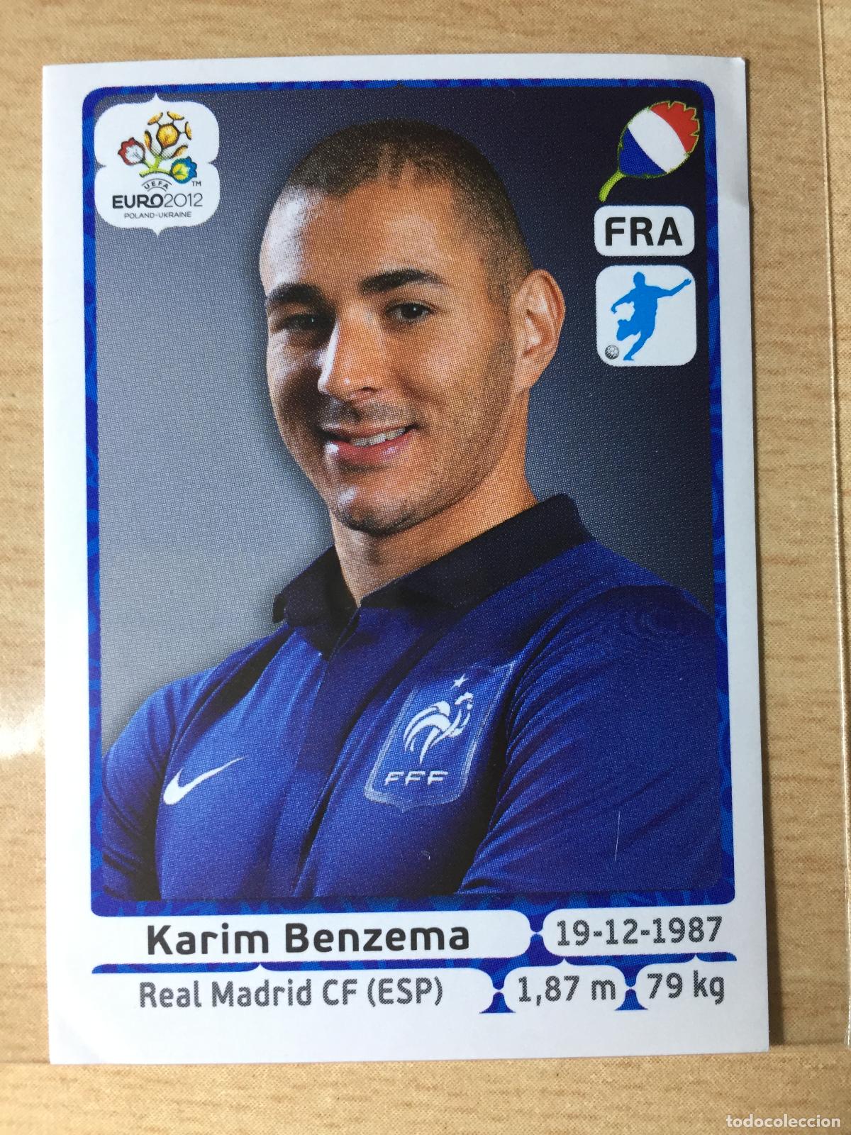 Football Stickers: 2012 - 480 KARIM BENZEMA - FRANCIA - UEFA EURO 2012 - PANINI