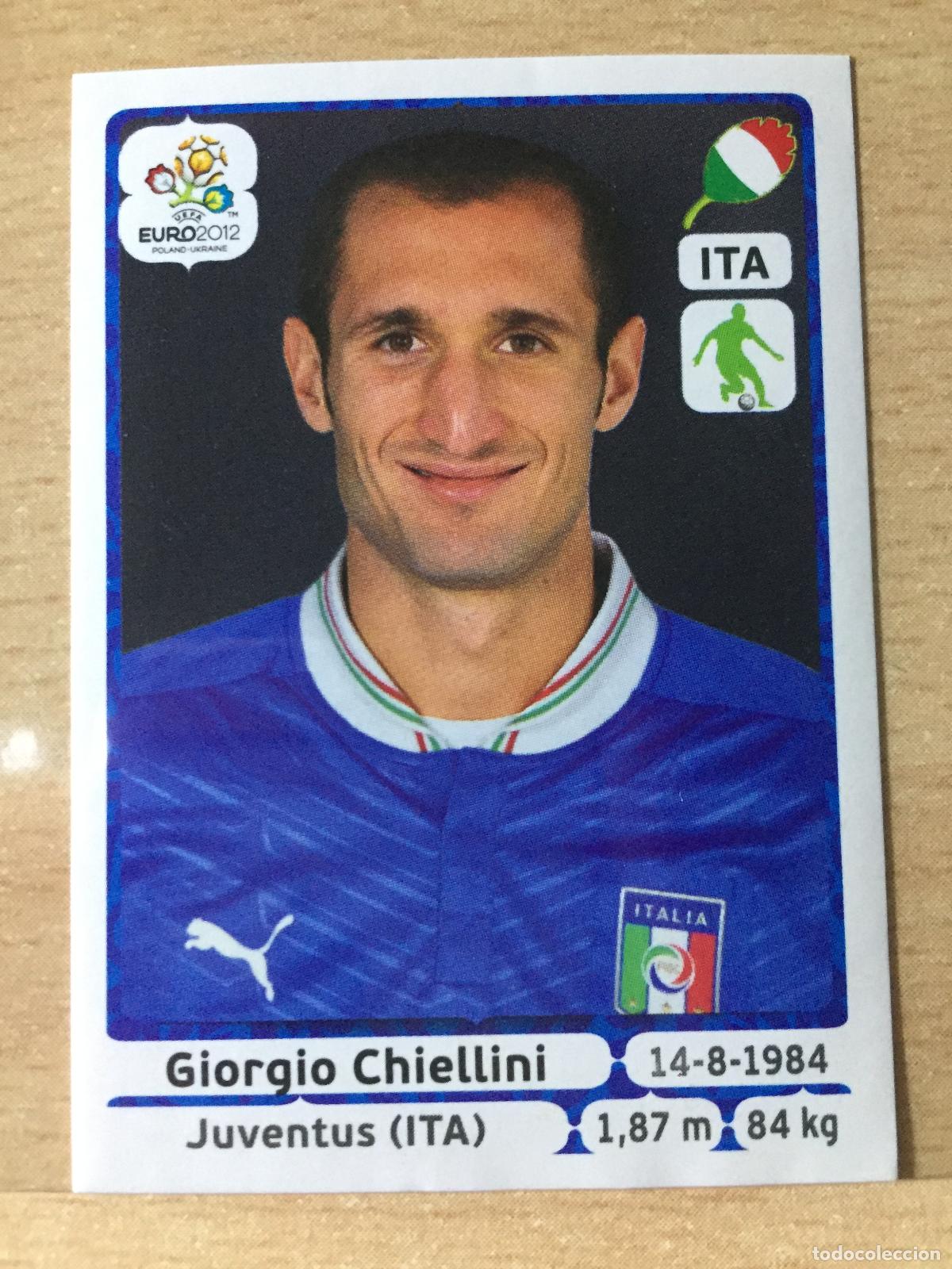 Football Stickers: 2012 - 318 GIORGIO CHIELLINI - ITALIA - UEFA EURO 2012 - PANINI