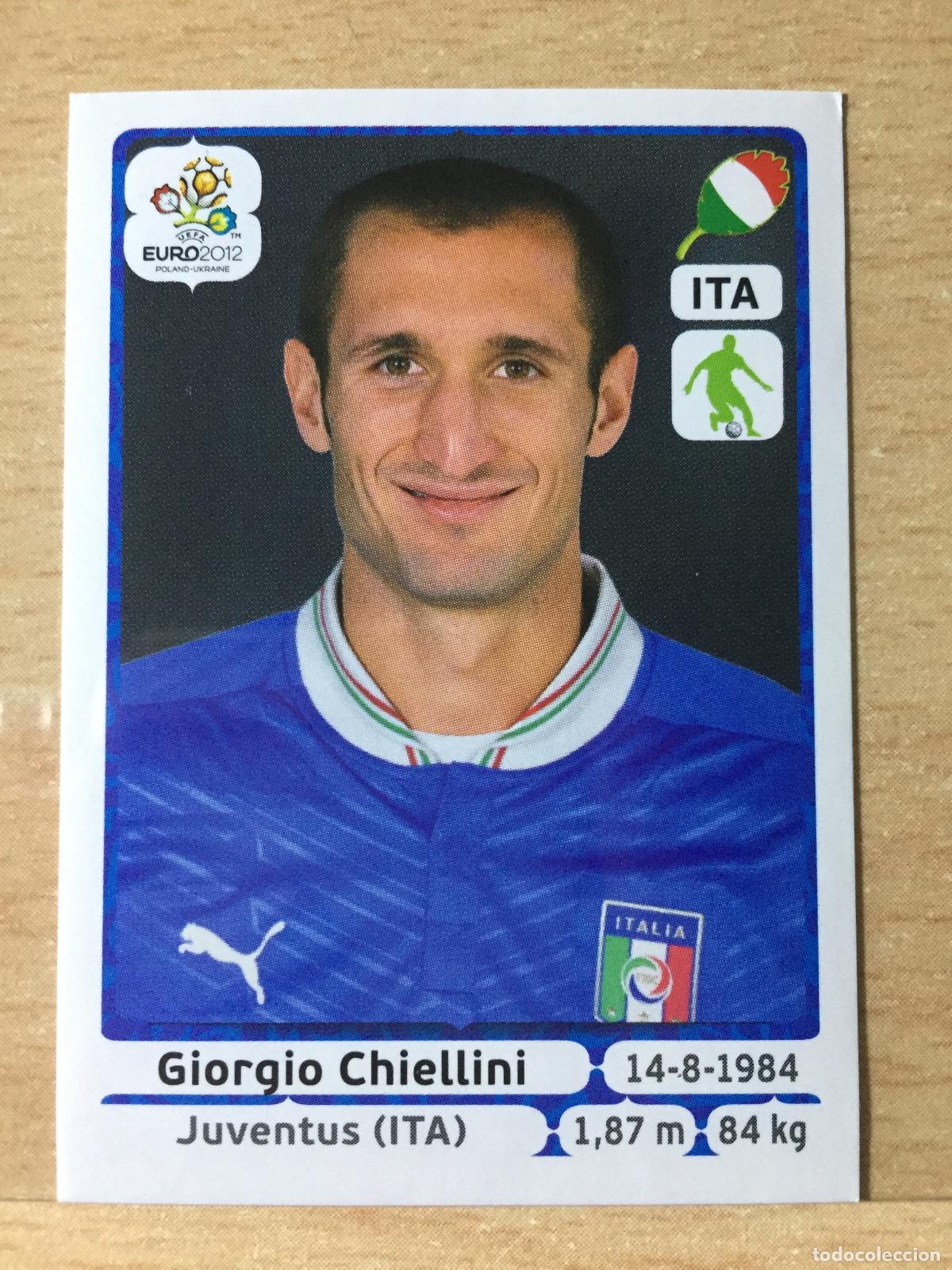 Football Stickers: 2012 - 318 GIORGIO CHIELLINI - ITALIA - UEFA EURO 2012 - PANINI