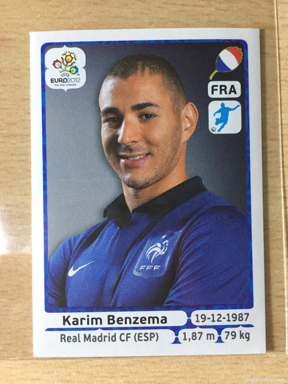 Football Stickers: 2012 - 480 KARIM BENZEMA - FRANCIA - UEFA EURO 2012 - PANINI