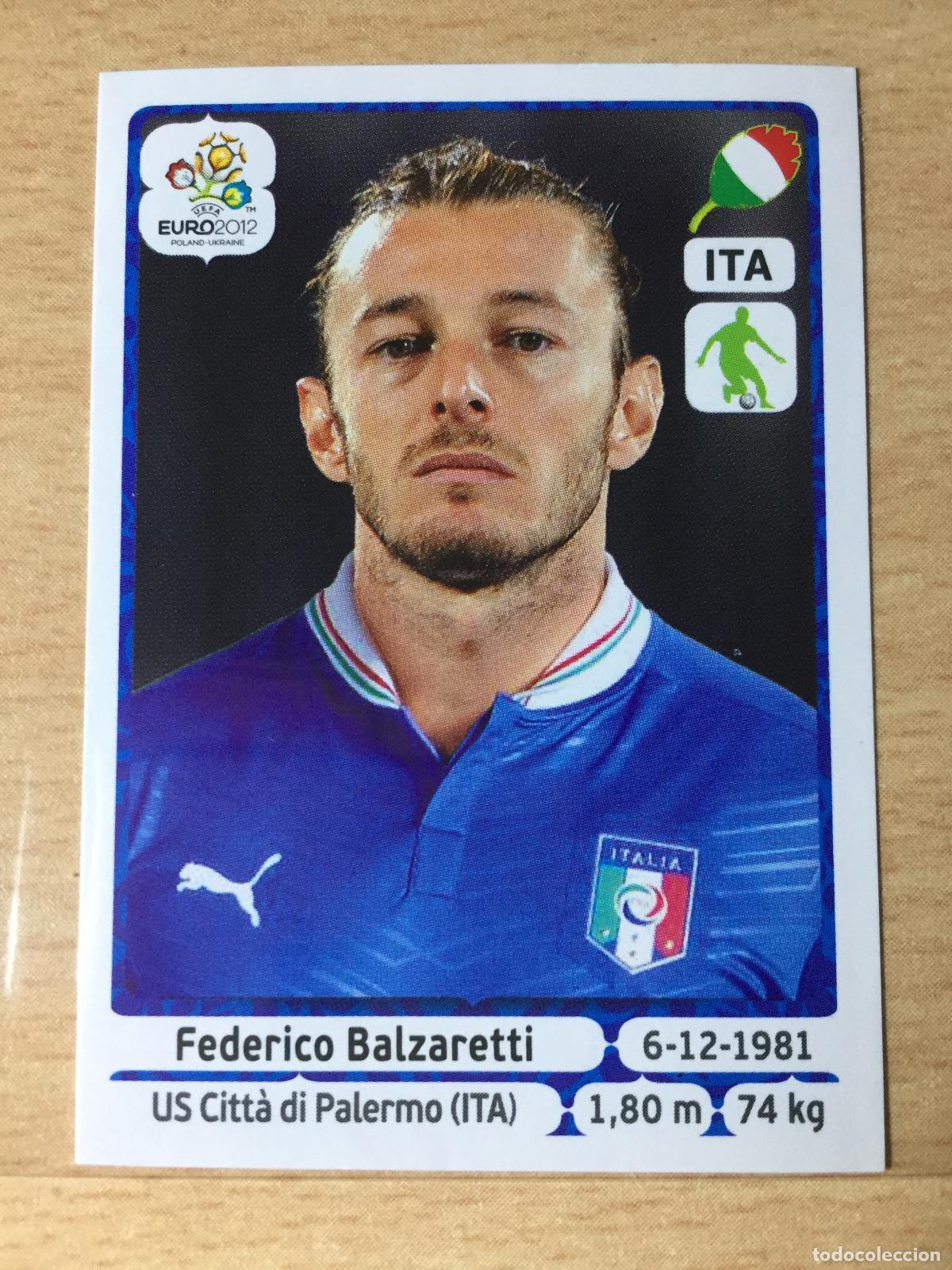 Football Stickers: 2012 - 321 BALZARETTI - ITALIA - UEFA EURO 2012 - PANINI