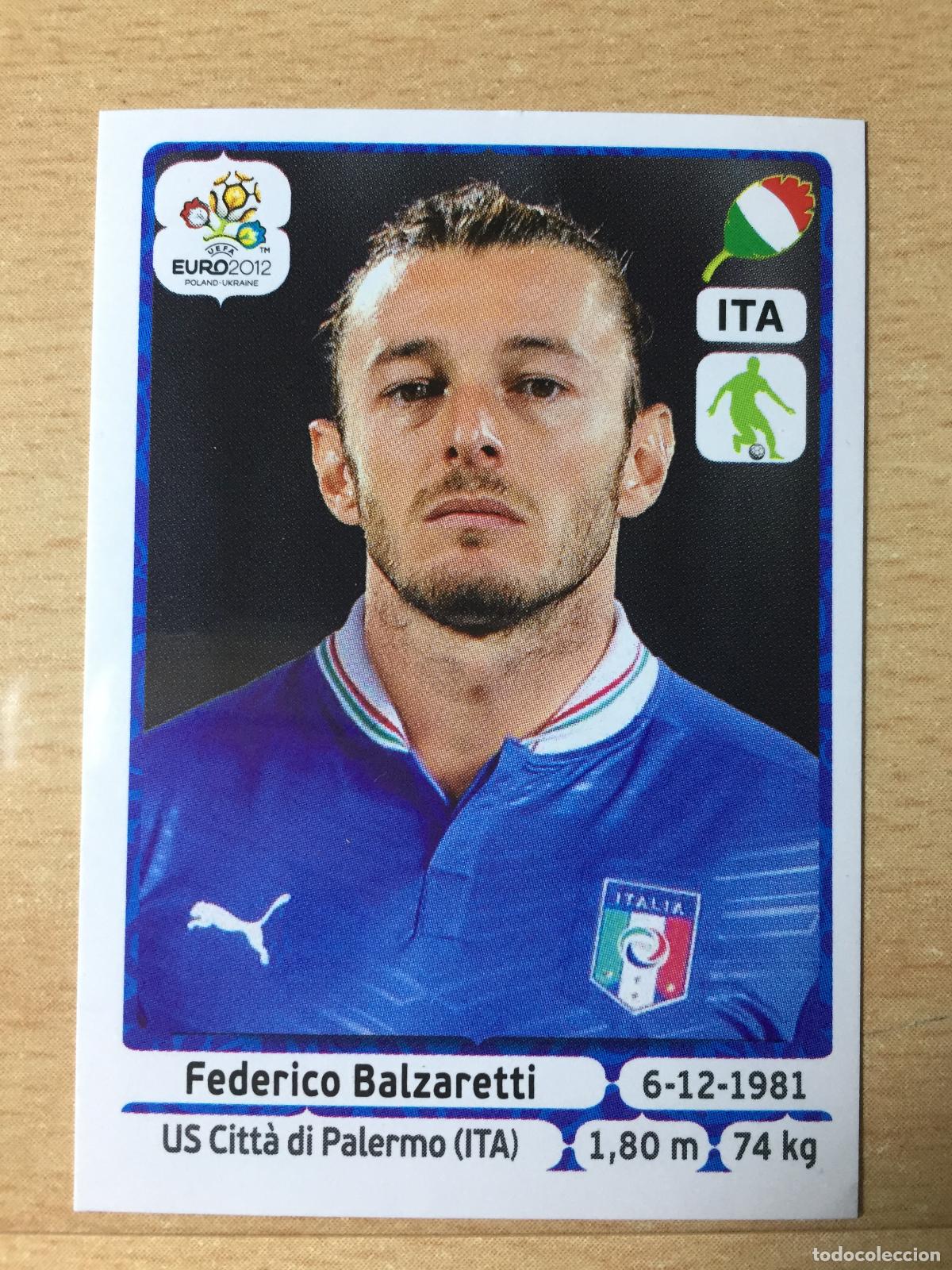 Football Stickers: 2012 - 321 BALZARETTI - ITALIA - UEFA EURO 2012 - PANINI