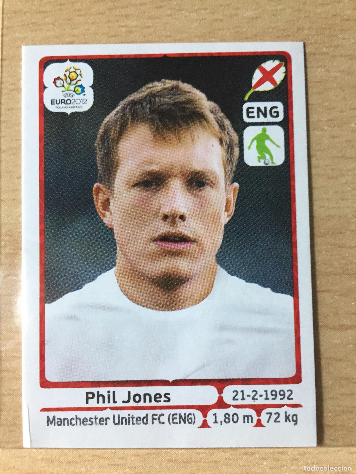 Fu&szlig;ball-Sticker: 2012 - 497 PHIL JONES - INGLATERRA - UEFA EURO 2012 - PANINI