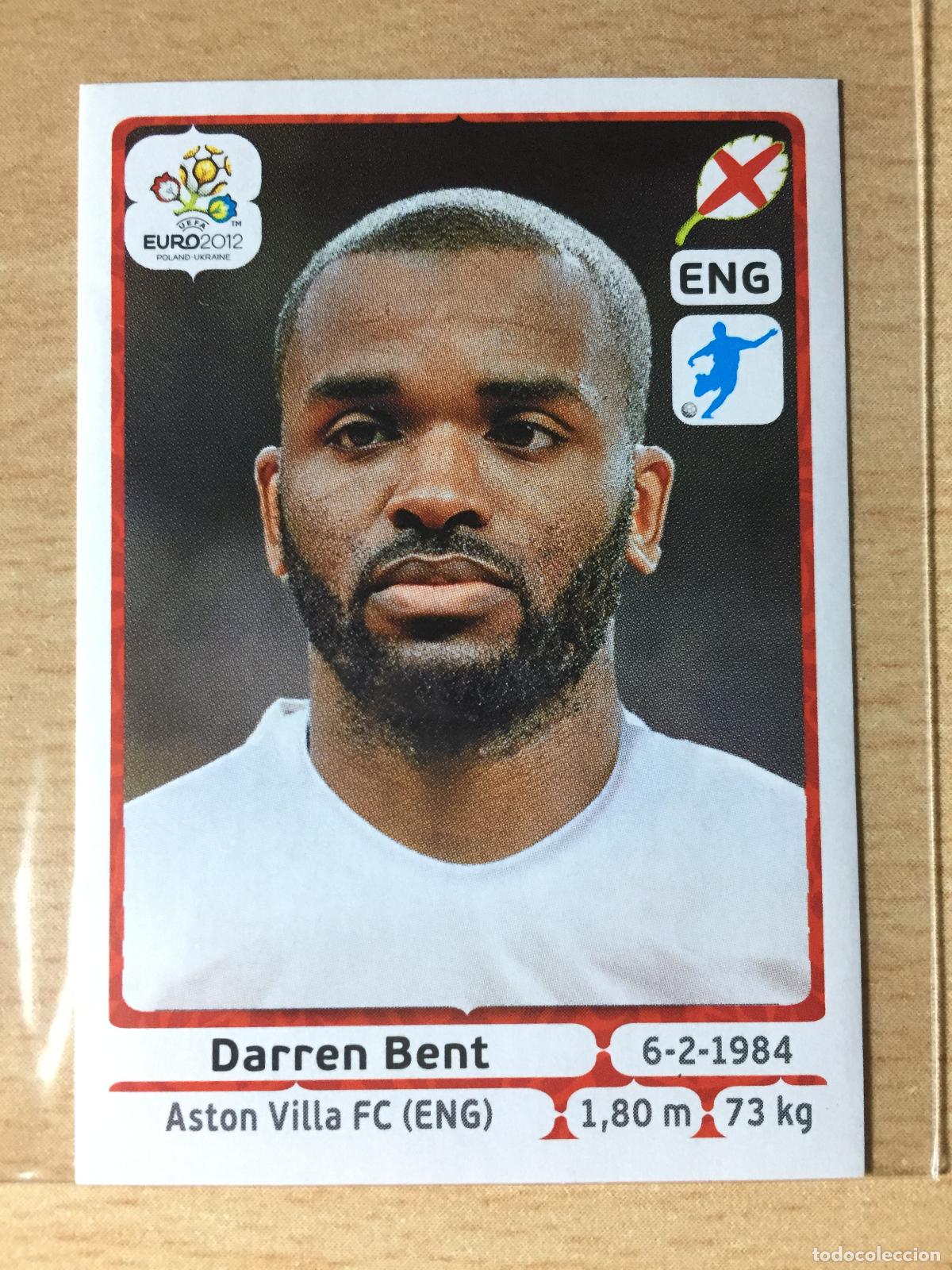 Cromos de F&uacute;tbol: 2012 - 508 DARREN BENT - INGLATERRA - UEFA EURO 2012 - PANINI