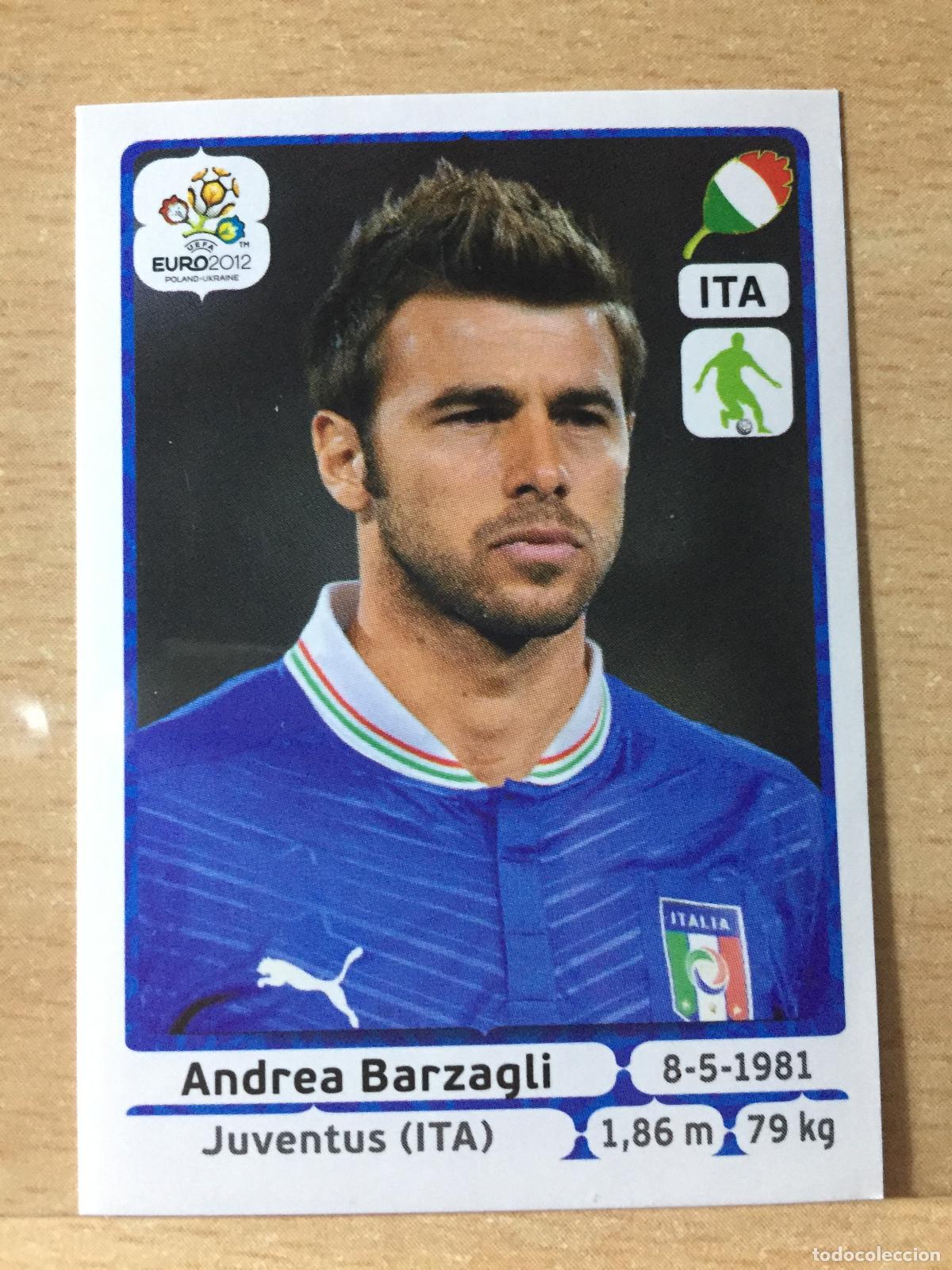 Cromos de F&uacute;tbol: 2012 - 319 ANDREA BARZAGLI - ITALIA - UEFA EURO 2012 - PANINI