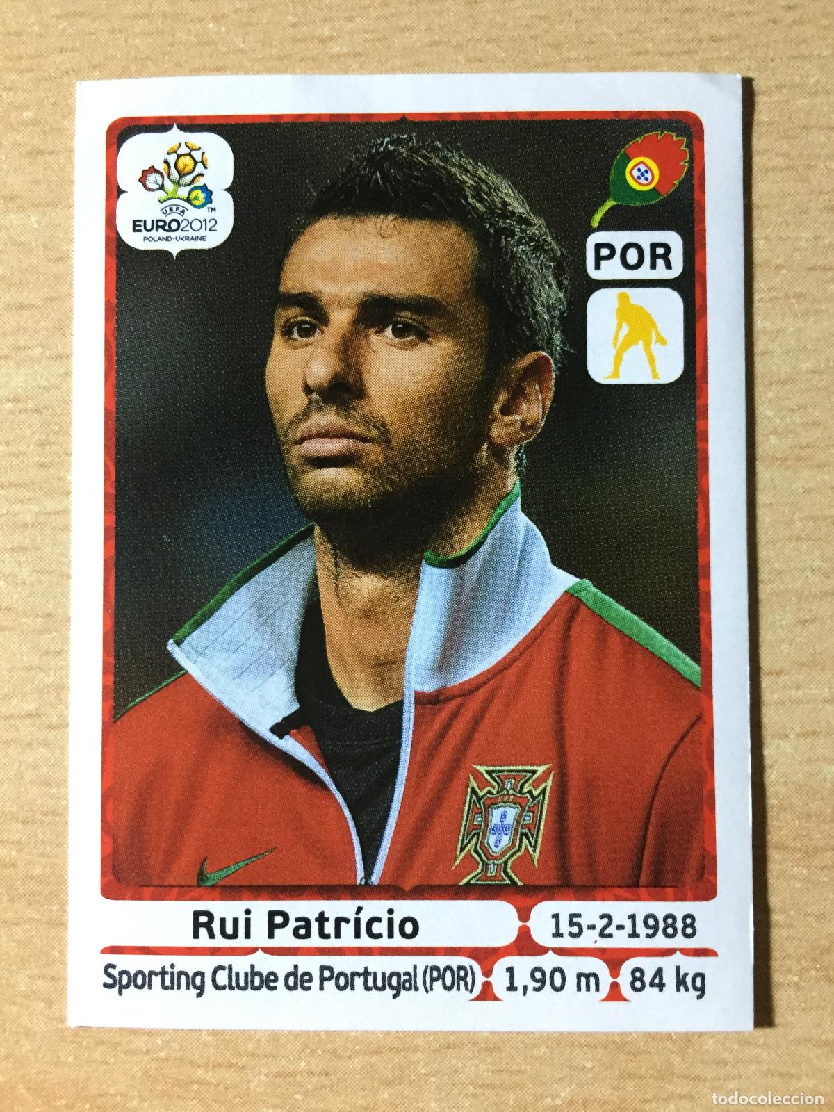 Football Stickers: 2012 - 258 RUI PATRICIO - PORTUGAL - UEFA EURO 2012 - PANINI