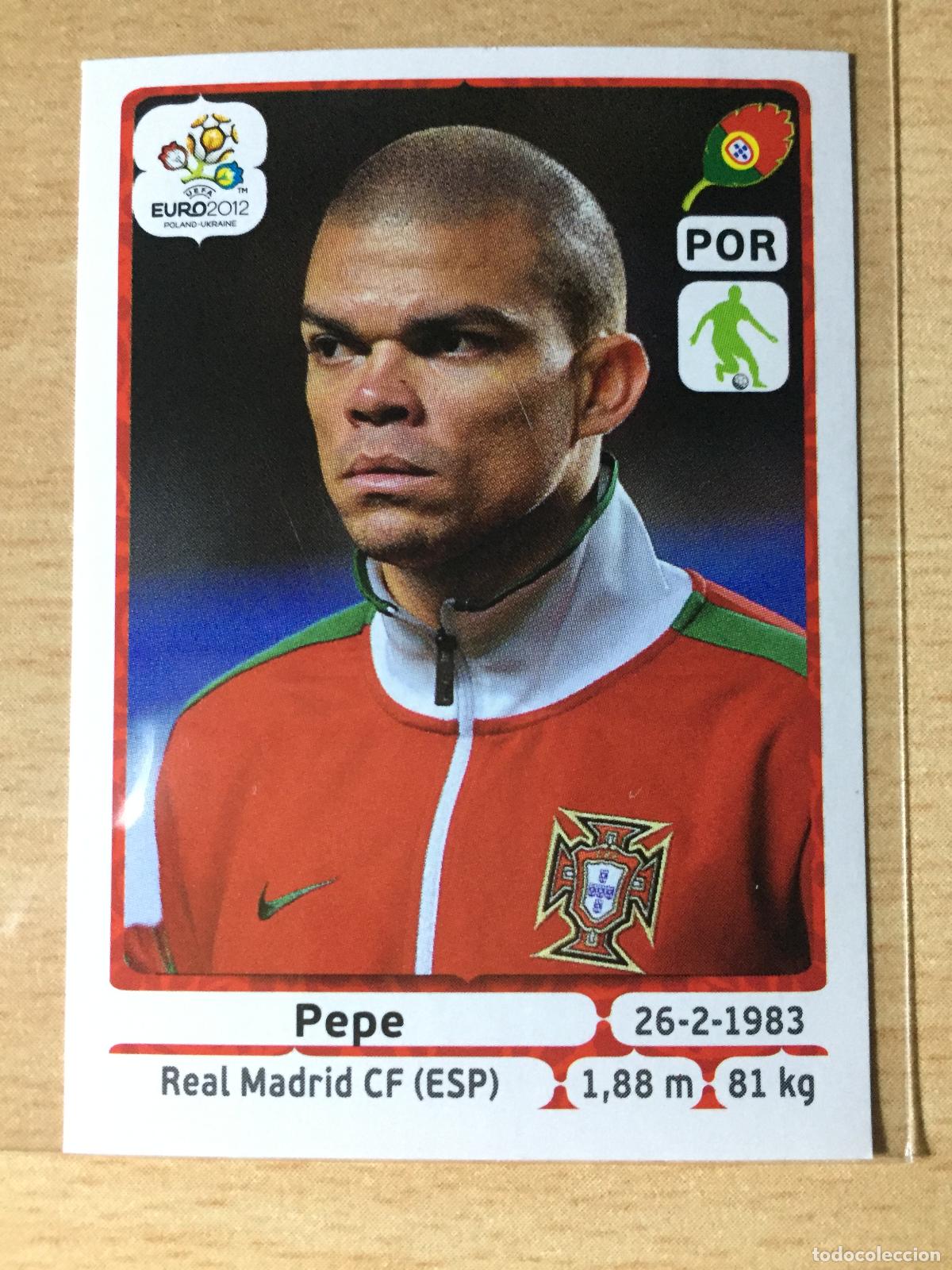 Football Stickers: 2012 - 261 PEPE - PORTUGAL - UEFA EURO 2012 - PANINI