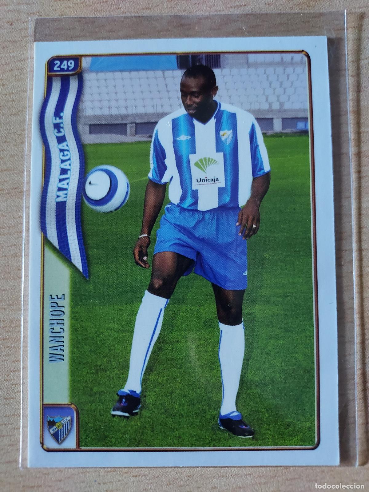 Fu&szlig;ball-Sticker: 2004-2005 - 249 WANCHOPE - MALAGA CF - MUNDICROMO