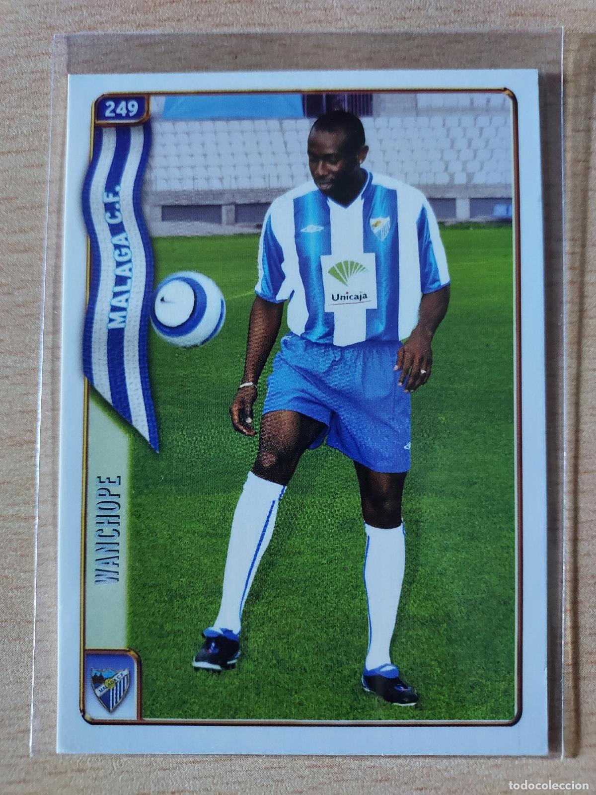 Fu&szlig;ball-Sticker: 2004-2005 - 249 WANCHOPE - MALAGA CF - MUNDICROMO