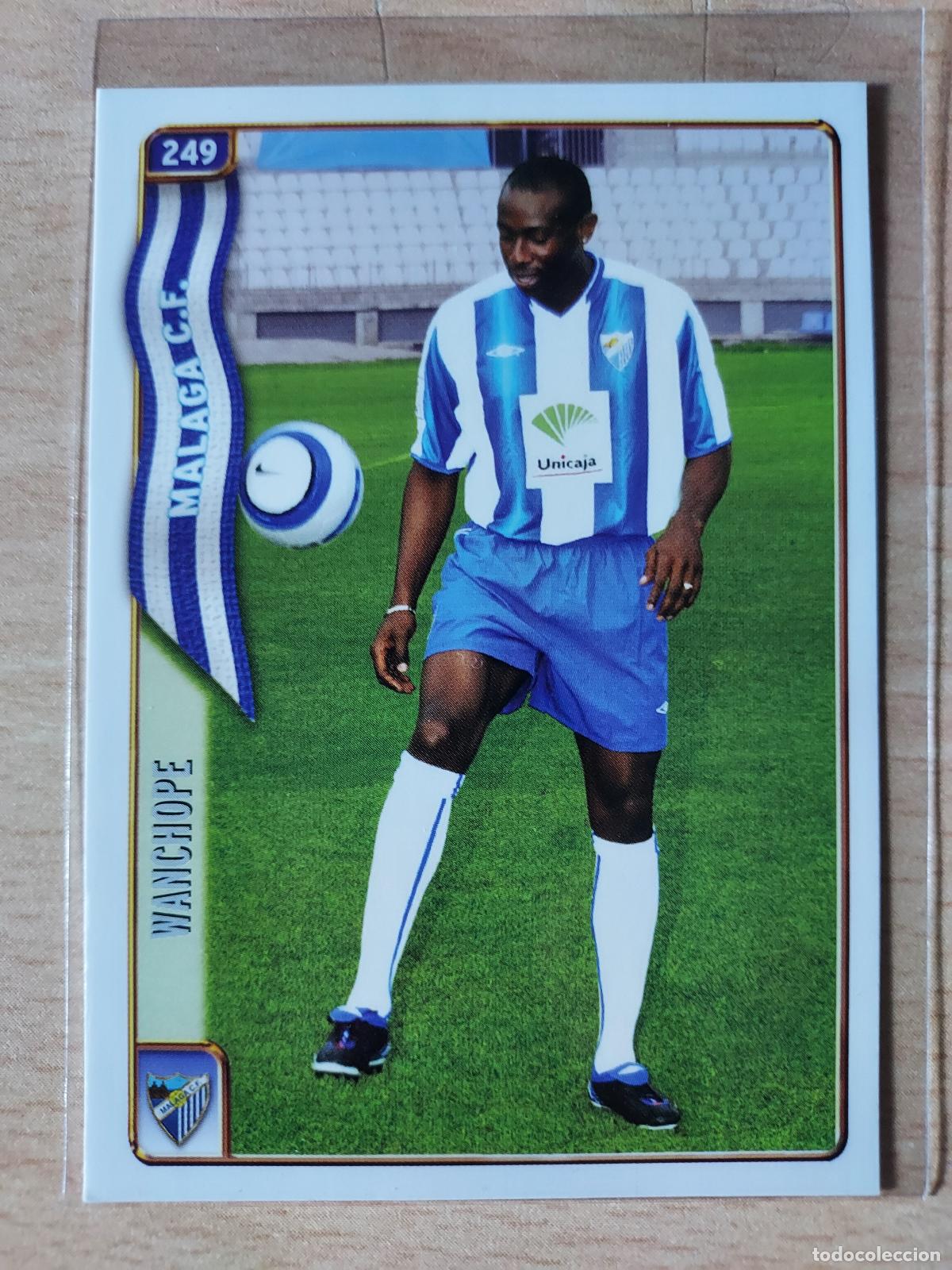 Fu&szlig;ball-Sticker: 2004-2005 - 249 WANCHOPE - MALAGA CF - MUNDICROMO