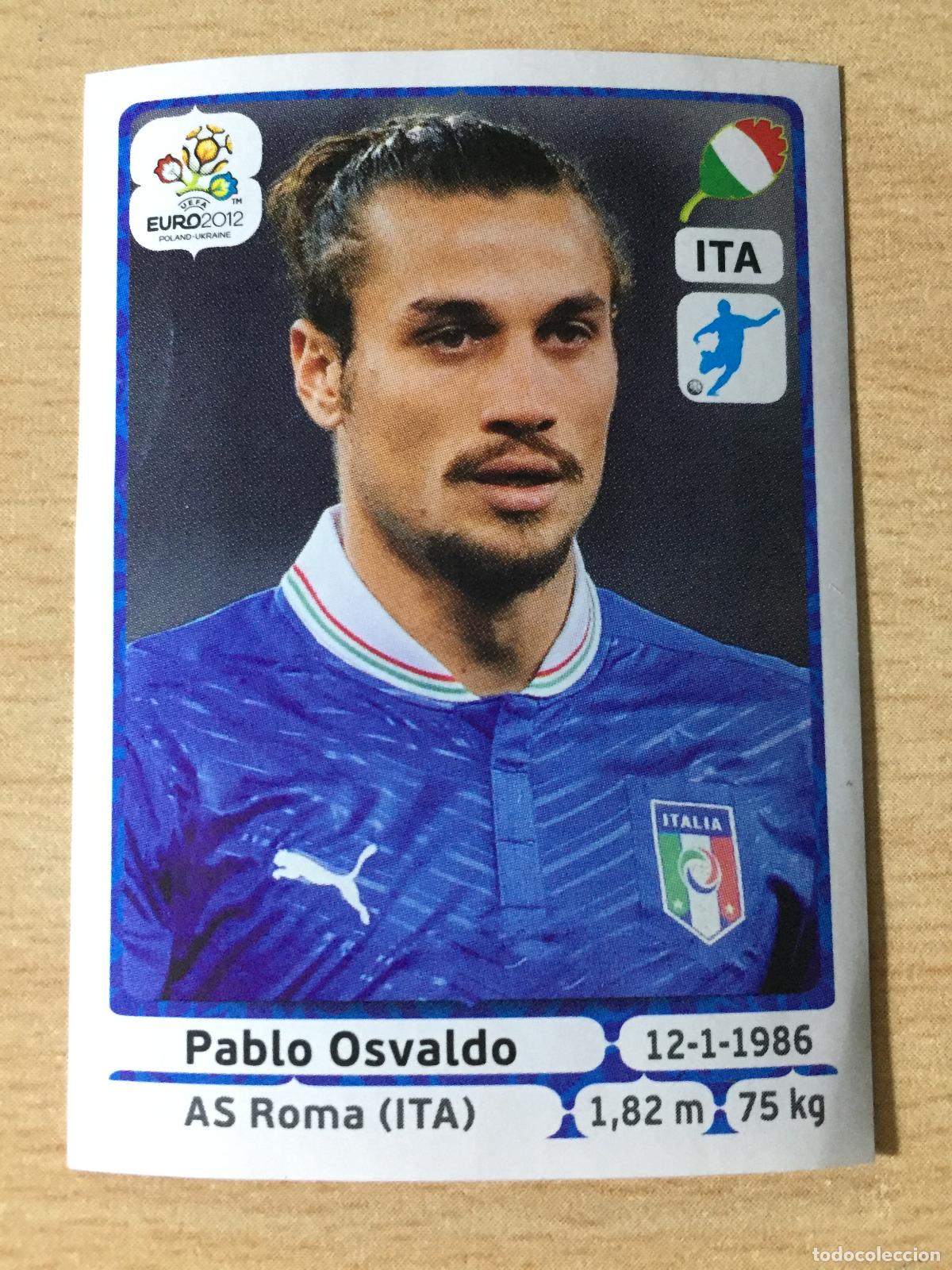 Fu&szlig;ball-Sticker: 2012 - 332 PABLO OSVALDO - ITALIA - UEFA EURO 2012 - PANINI