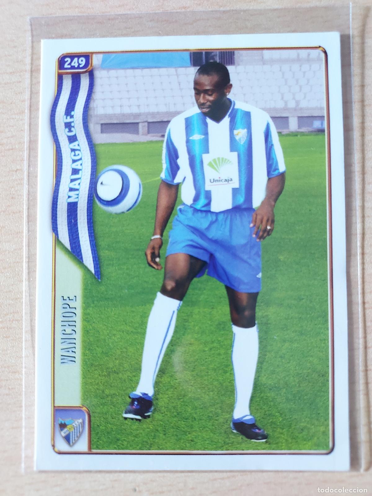 Fu&szlig;ball-Sticker: 2004-2005 - 249 WANCHOPE - MALAGA CF - MUNDICROMO