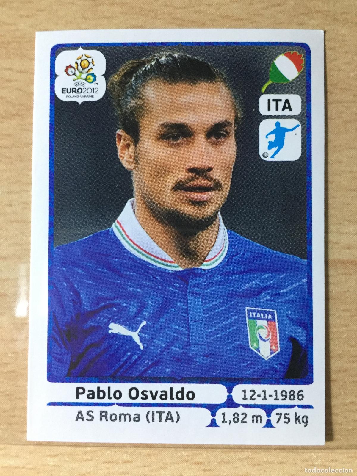 Fu&szlig;ball-Sticker: 2012 - 332 PABLO OSVALDO - ITALIA - UEFA EURO 2012 - PANINI