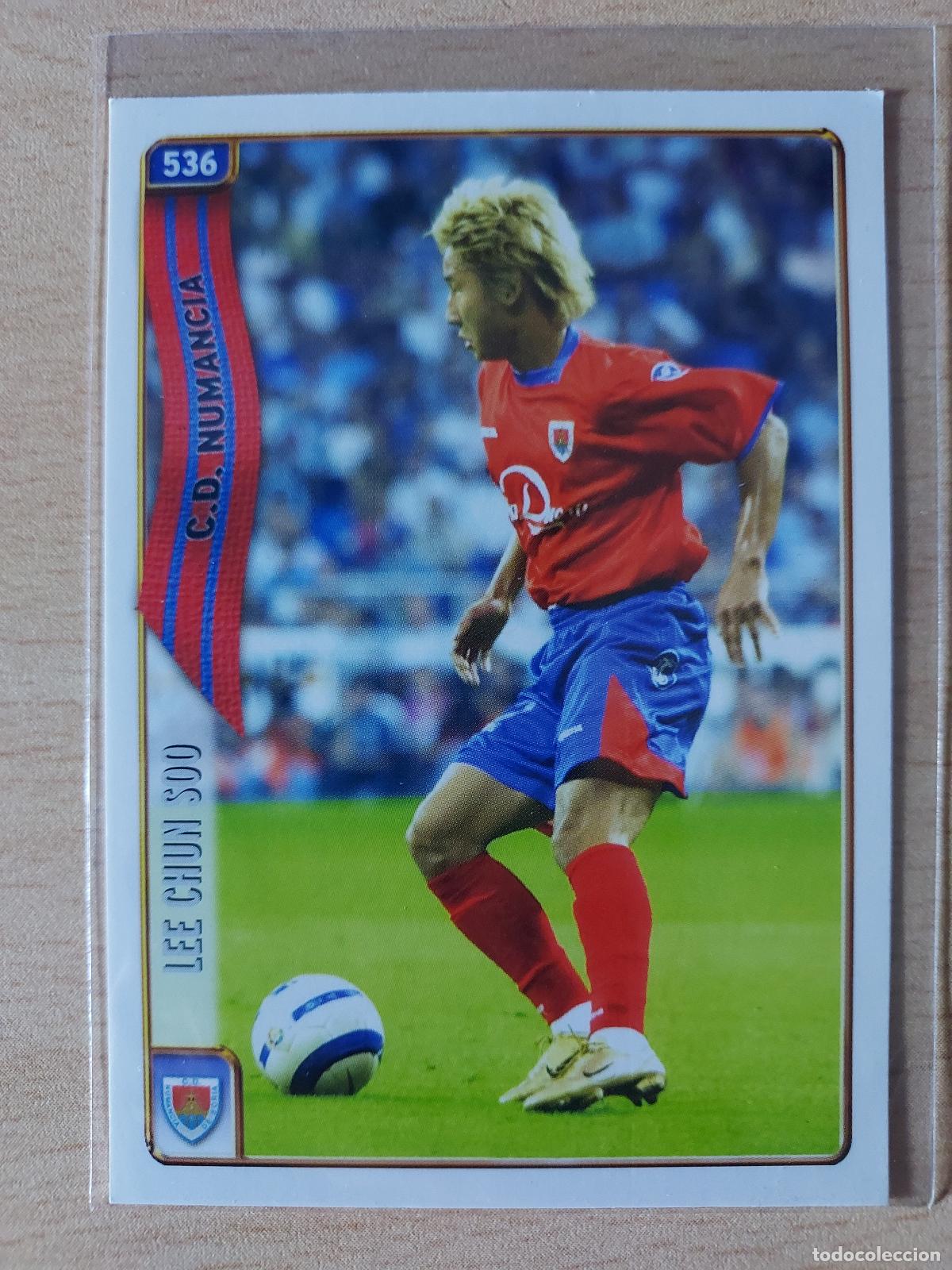 Fu&szlig;ball-Sticker: 2004-2005 - 536 LEE CHUN SOO - CD NUMANCIA - MUNDICROMO