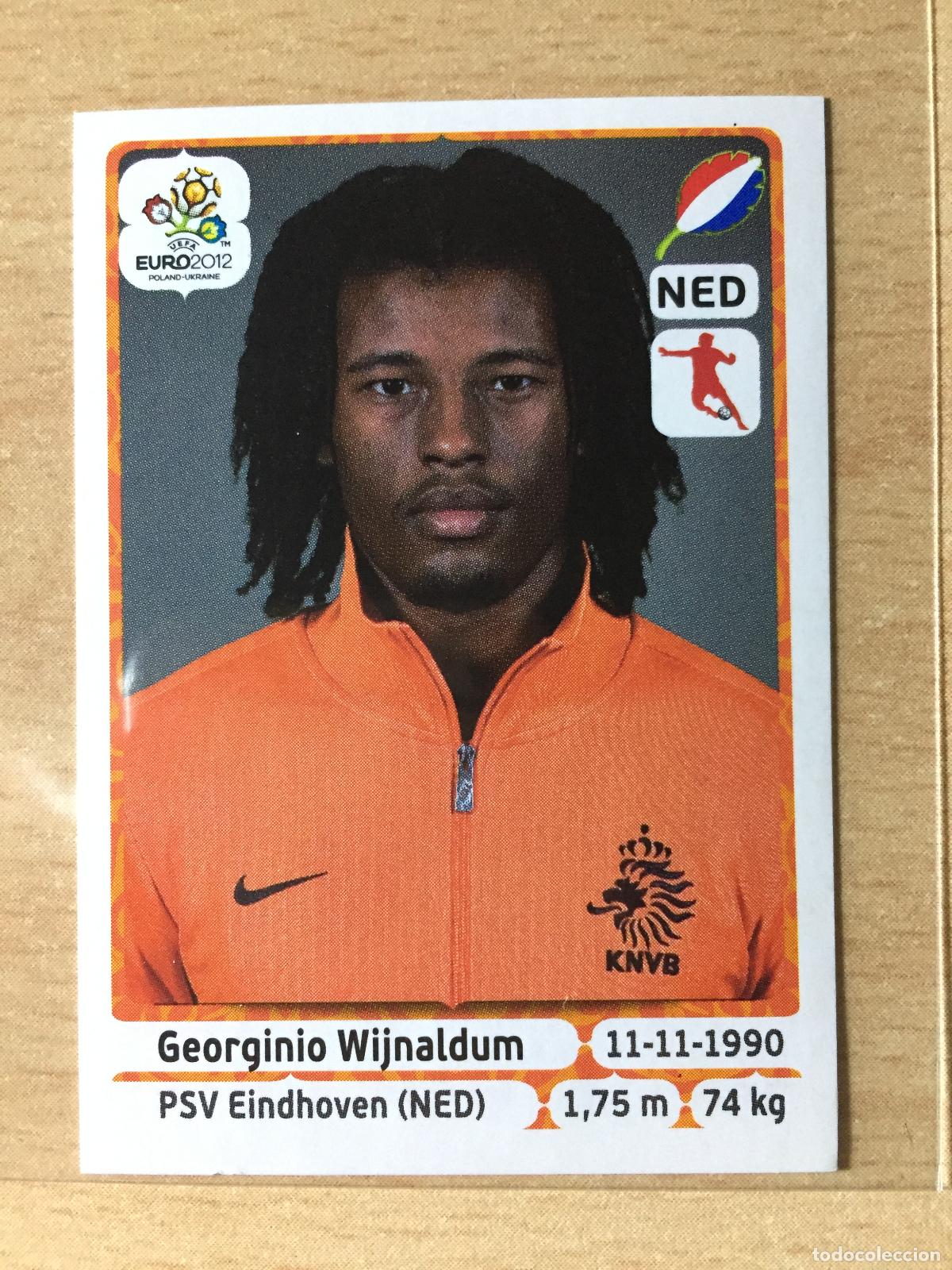 Football Stickers: 2012 - 183 GEORGINIO WIJNALDUM - PAISES BAJOS - UEFA EURO 2012 - PANINI
