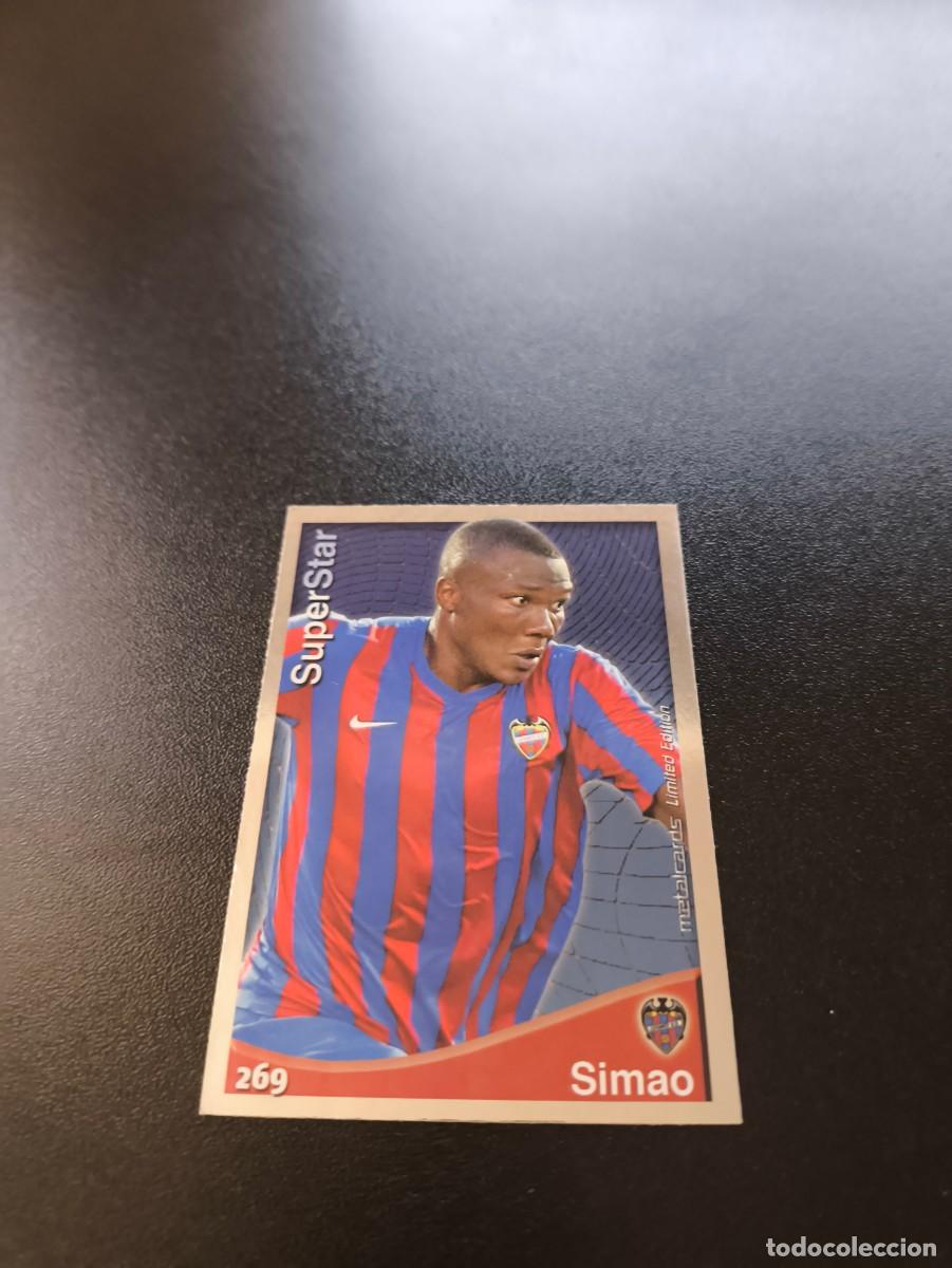 Fu&szlig;ball-Sticker: 269 Simao SUPERSTAR METALCARDS LEVANTE MUNDICROMO LIGA 2014 2015 14 15 NO PANINI ESTE