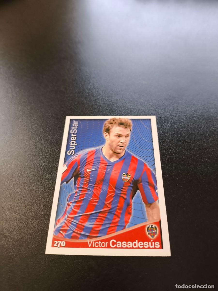 Figurine di Calcio: 270 V&iacute;ctor Casades&uacute;s SUPERSTAR MATE LEVANTE MUNDICROMO LIGA 2014 2015 14 15 NO PANINI ESTE