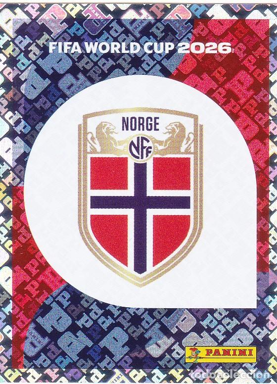 Cromos de F&uacute;tbol: FIFA WORLD CUP 2026 * ESCUDO N&ordm; 1 * NORUEGA - NUEVO DE SOBRE (A-18)