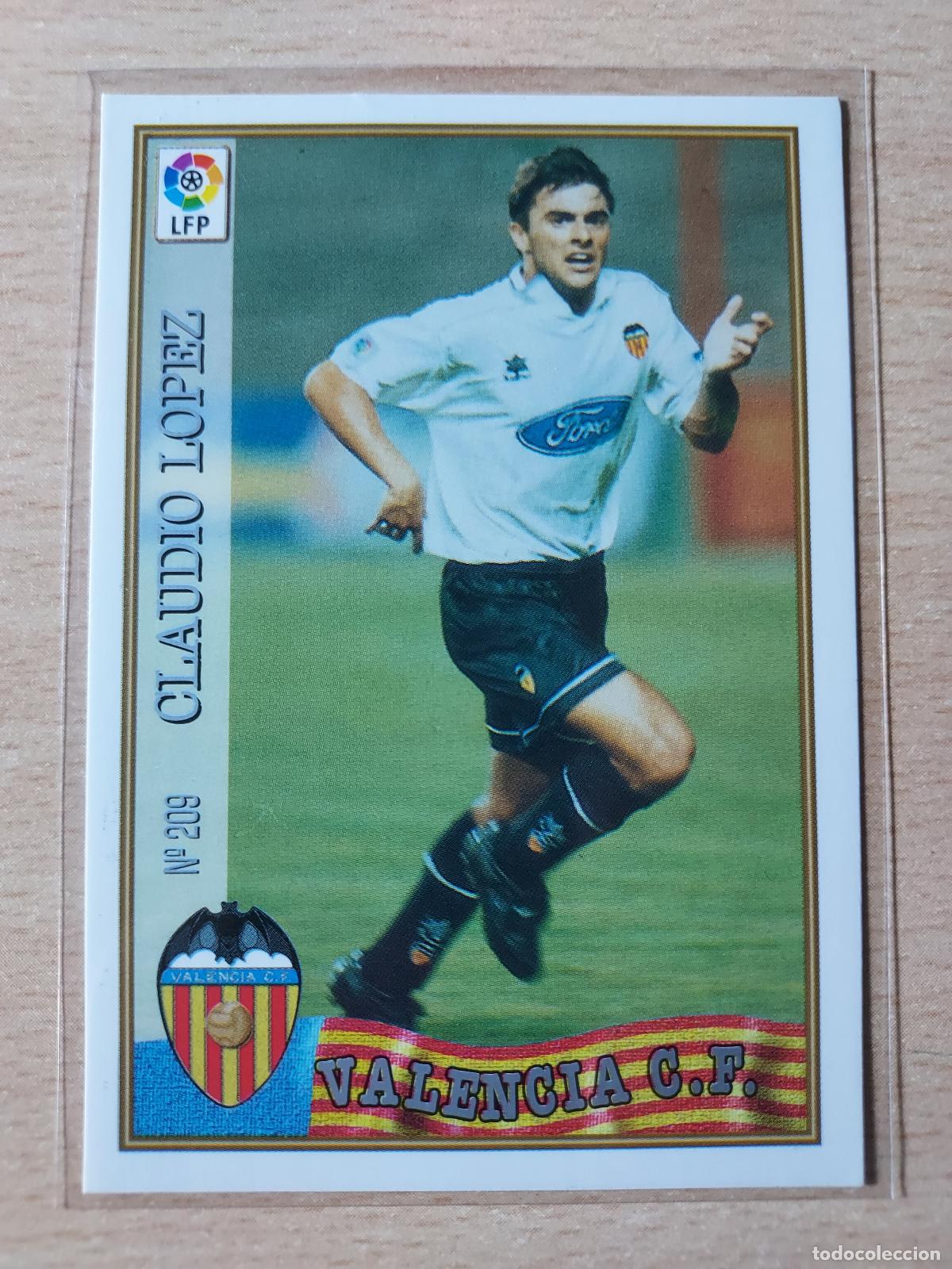 Cromos de F&uacute;tbol: 1997-1998 - 209 CLAUDIO LOPEZ - VALENCIA CF - MUNDICROMO
