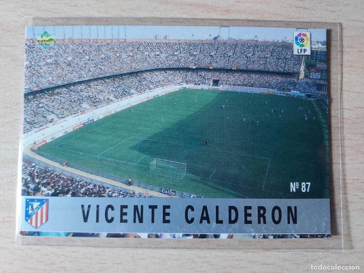 Fu&szlig;ball-Sticker: 1997-1998 - 87 VICENTE CALDERON - ATLETICO DE MADRID - MUNDICROMO