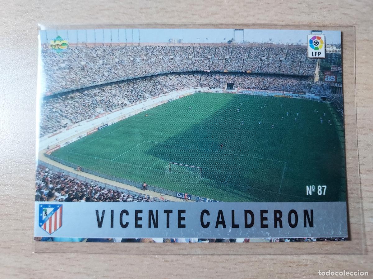 Fu&szlig;ball-Sticker: 1997-1998 - 87 VICENTE CALDERON - ATLETICO DE MADRID - MUNDICROMO