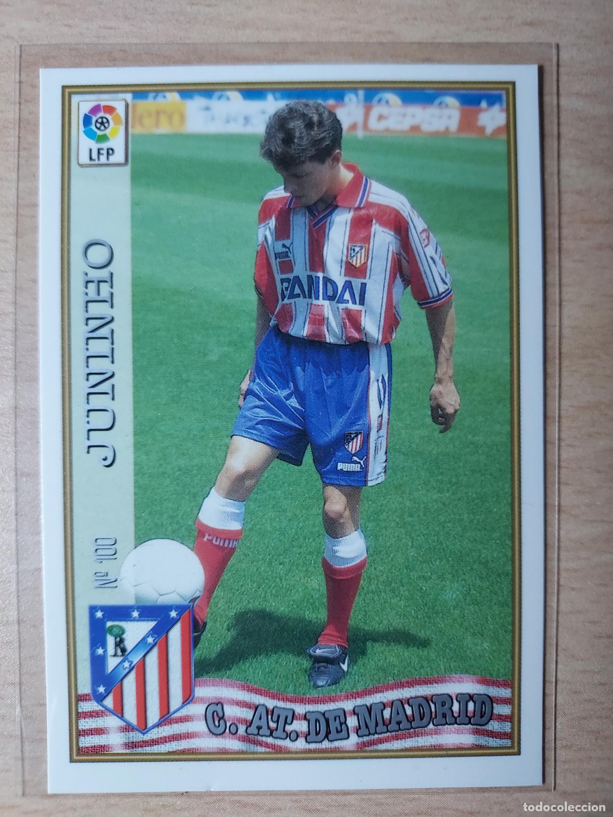 Fu&szlig;ball-Sticker: 1997-1998 - 100 JUNINHO - ATLETICO DE MADRID - MUNDICROMO