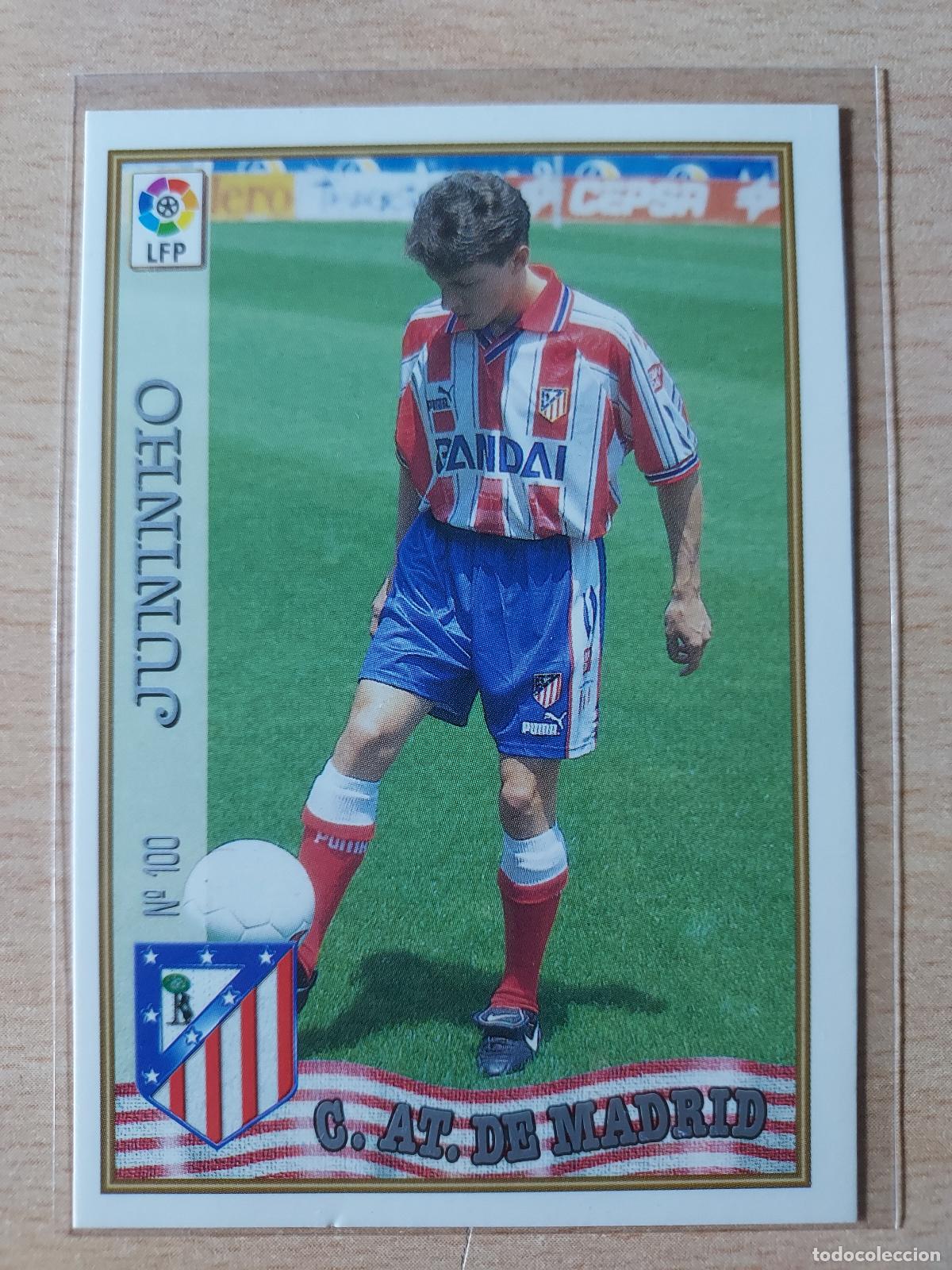 Fu&szlig;ball-Sticker: 1997-1998 - 100 JUNINHO - ATLETICO DE MADRID - MUNDICROMO