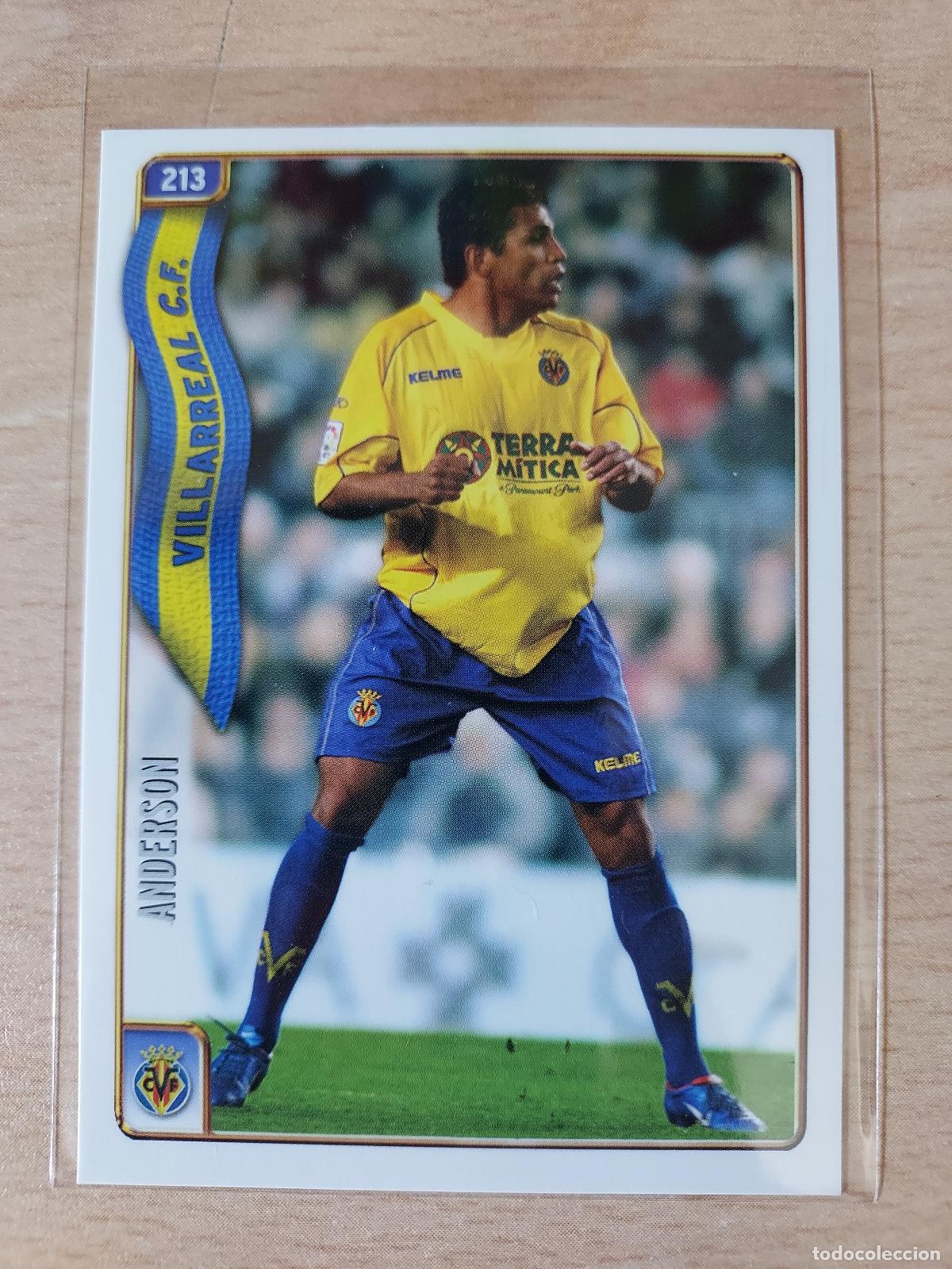 Figurine di Calcio: 2004-2005 - 213 ANDERSON - VILLARREAL CF - MUNDICROMO