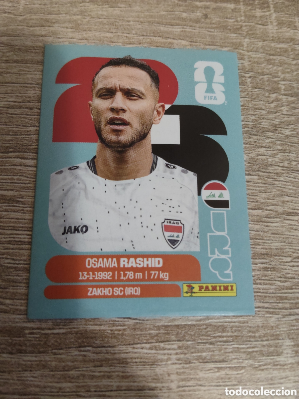 Cromos de F&uacute;tbol: Panini mundial 2026 IRQ 17 Osama Rashid Iraq