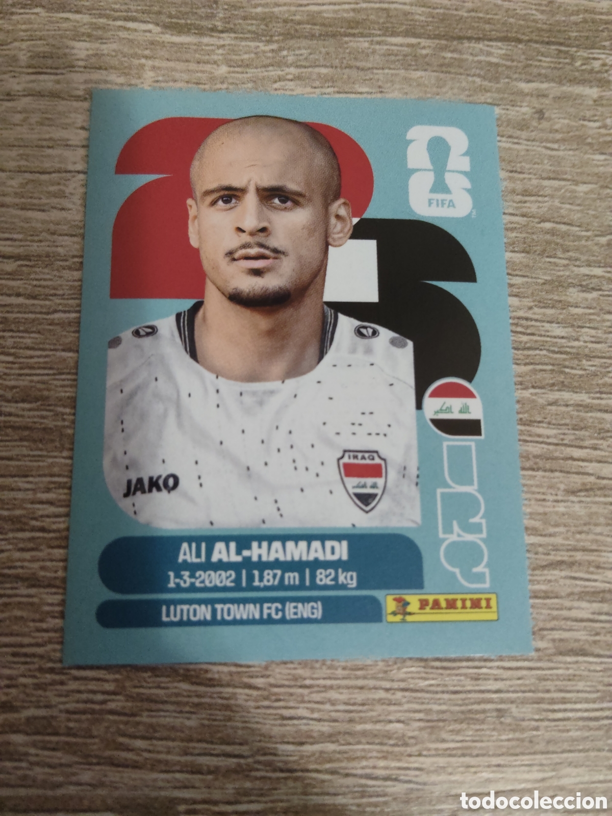 Cromos de F&uacute;tbol: Panini mundial 2026 IRQ 18 Ali Al-Hamadi Iraq