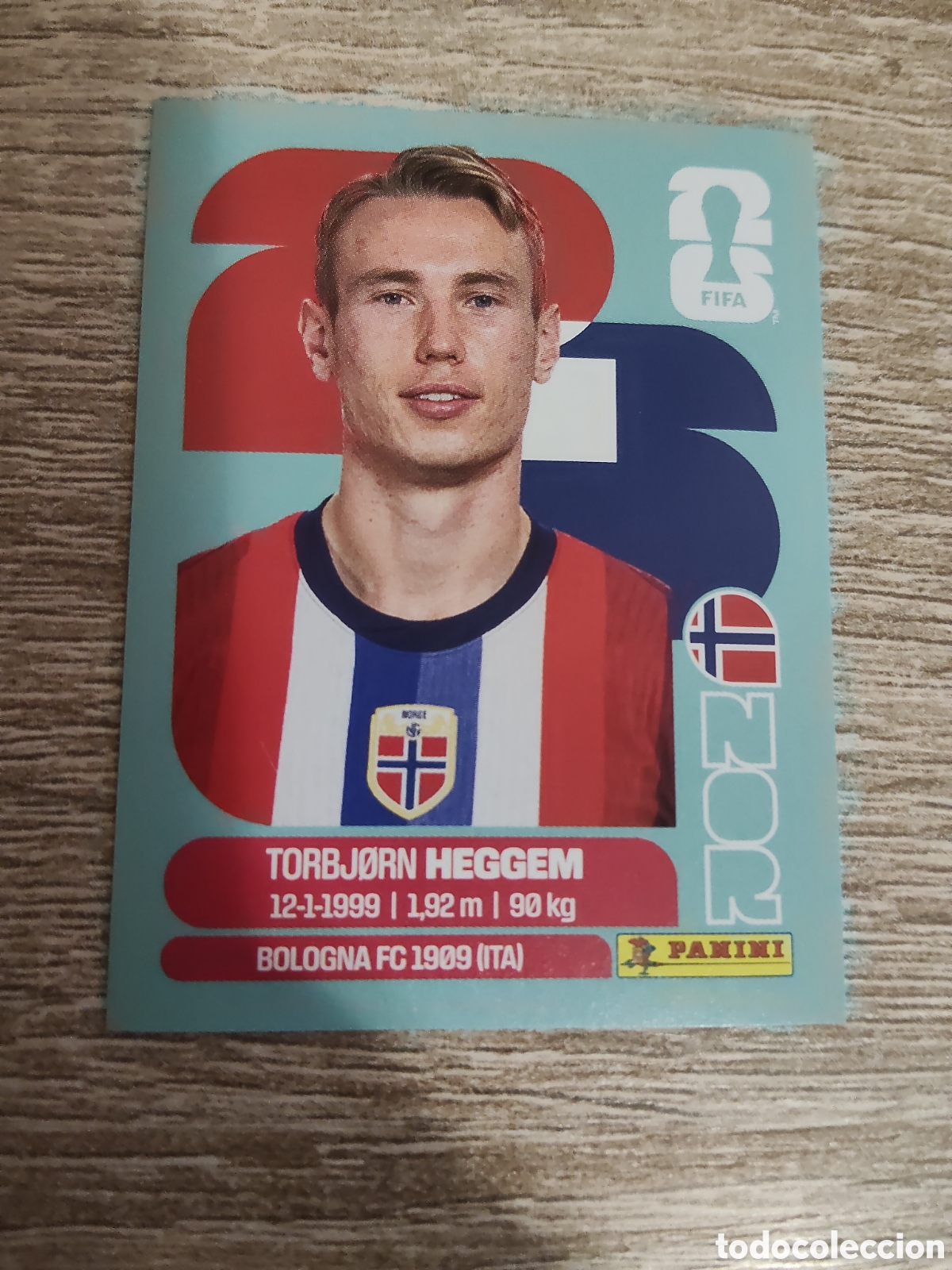 Football Stickers: Panini mundial 2026 NOR 8 Torbjorn Heggem Noruega