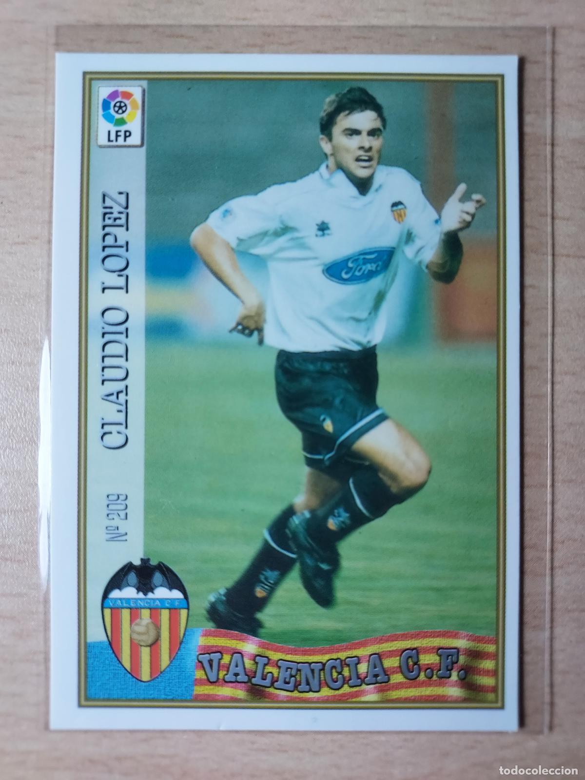 Fu&szlig;ball-Sticker: 1997-1998 - 209 CLAUDIO LOPEZ - VALENCIA CF - MUNDICROMO